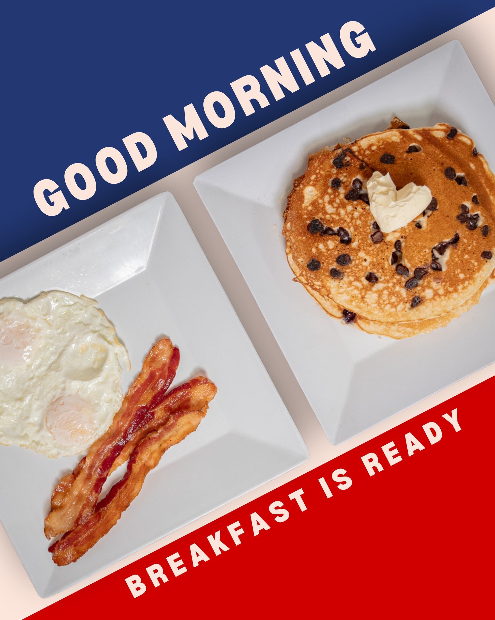 Good morning, let us take care of breakfast for you. Hot coffee, fresh food, and a seat waiting for you ☕🍳