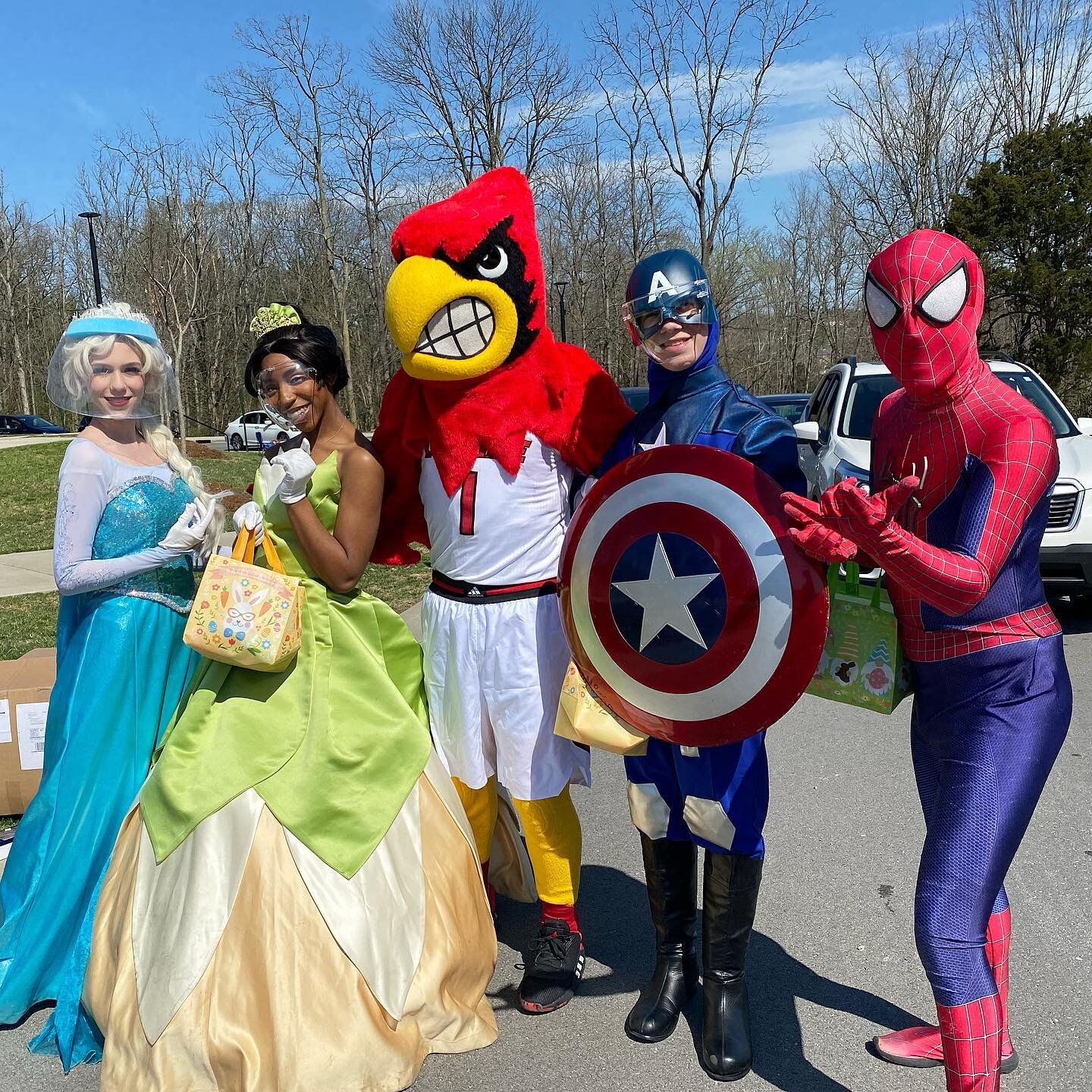 Yesterday @cityofjeffersontownky had such an amazing and successful Easter Fest! Our characters were busy the whole time passing out Easter eggs, spreading cheer and making lots of families happy! We even had a surprise visit from #UniversityofLouisv
