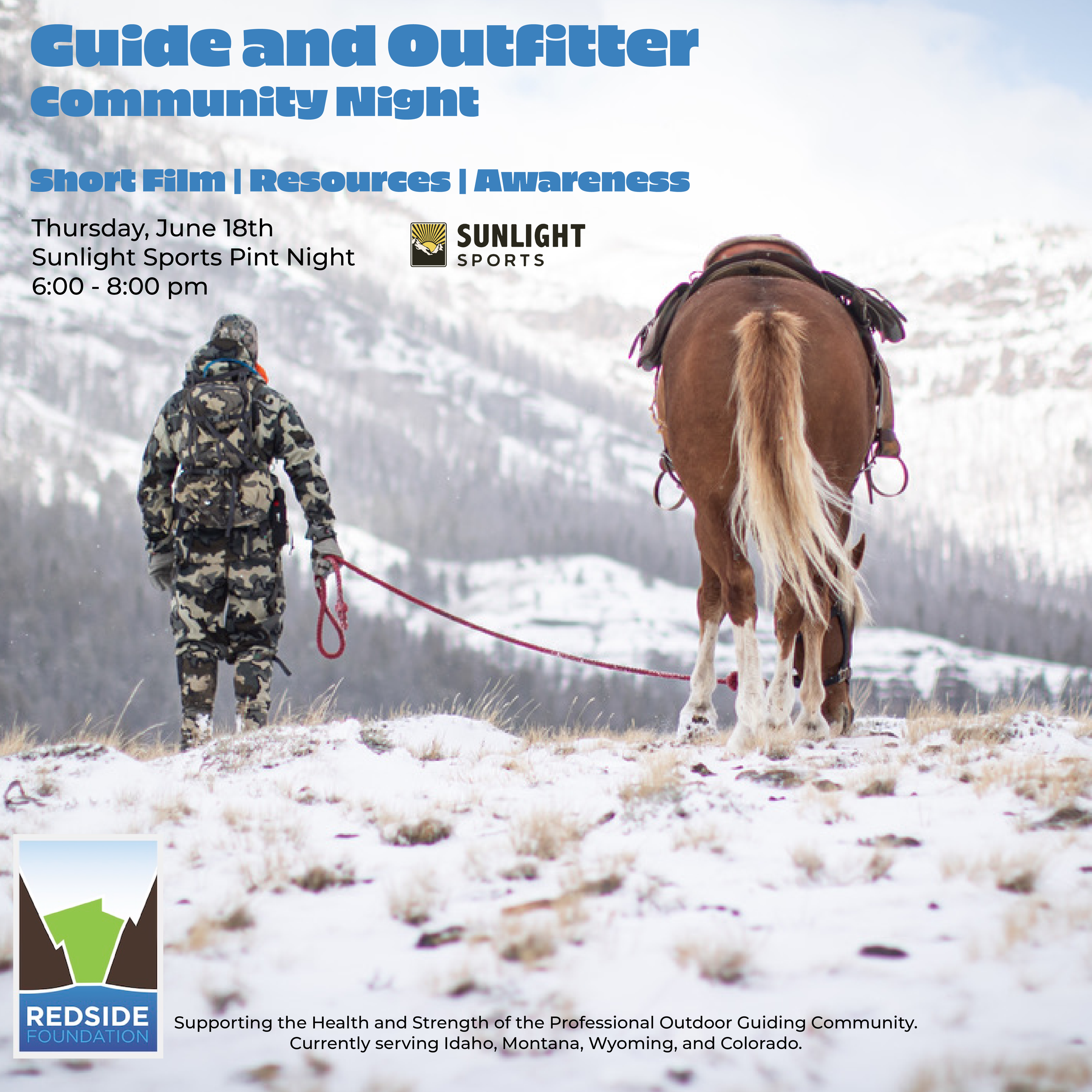 Guide and Outfitter Community Night with the Redside Foundation