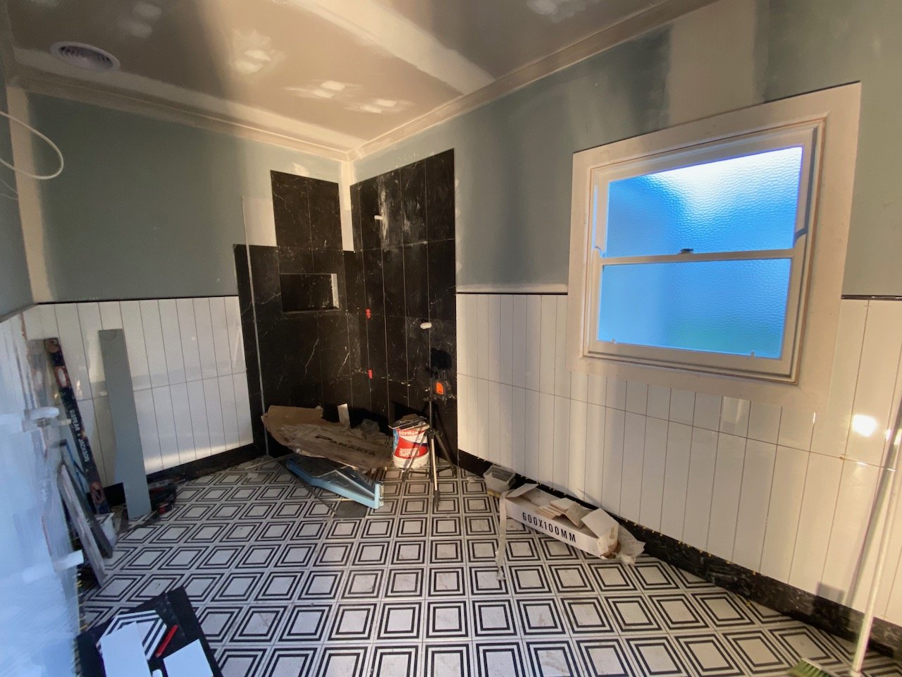 Tiling in progress....