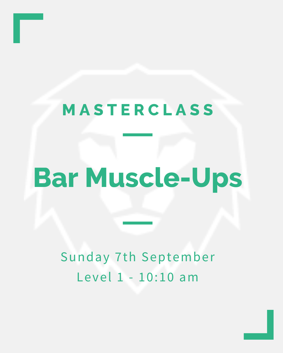 Masterclass - Bar Muscle-Ups