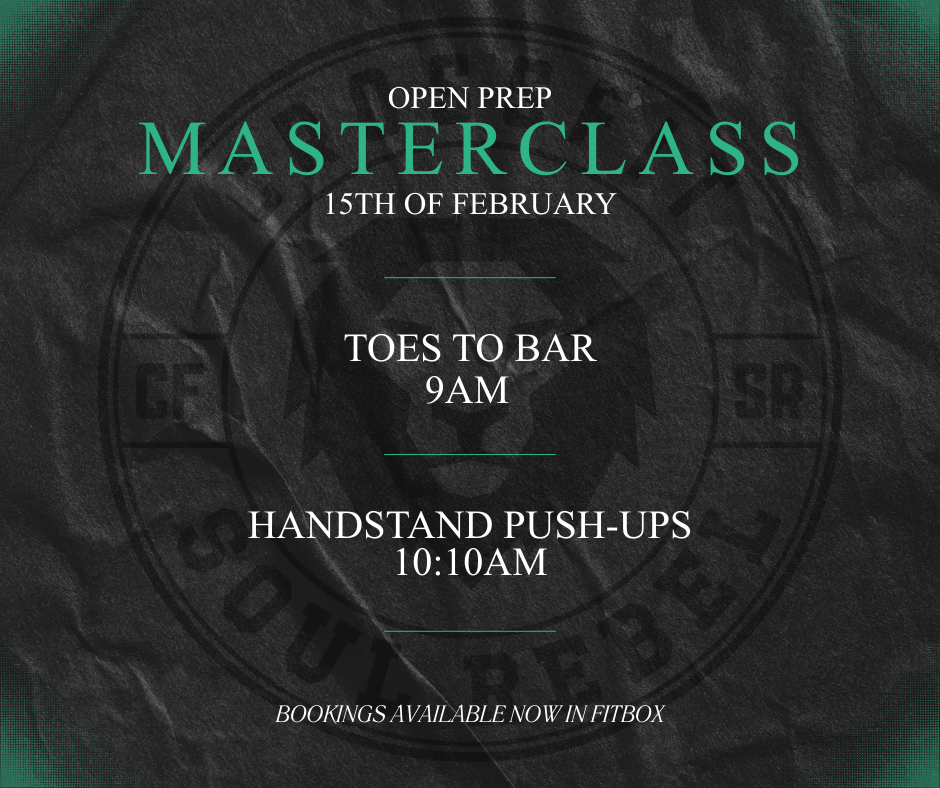 Masterclass - Toes to Bar & Handstand Push-Ups