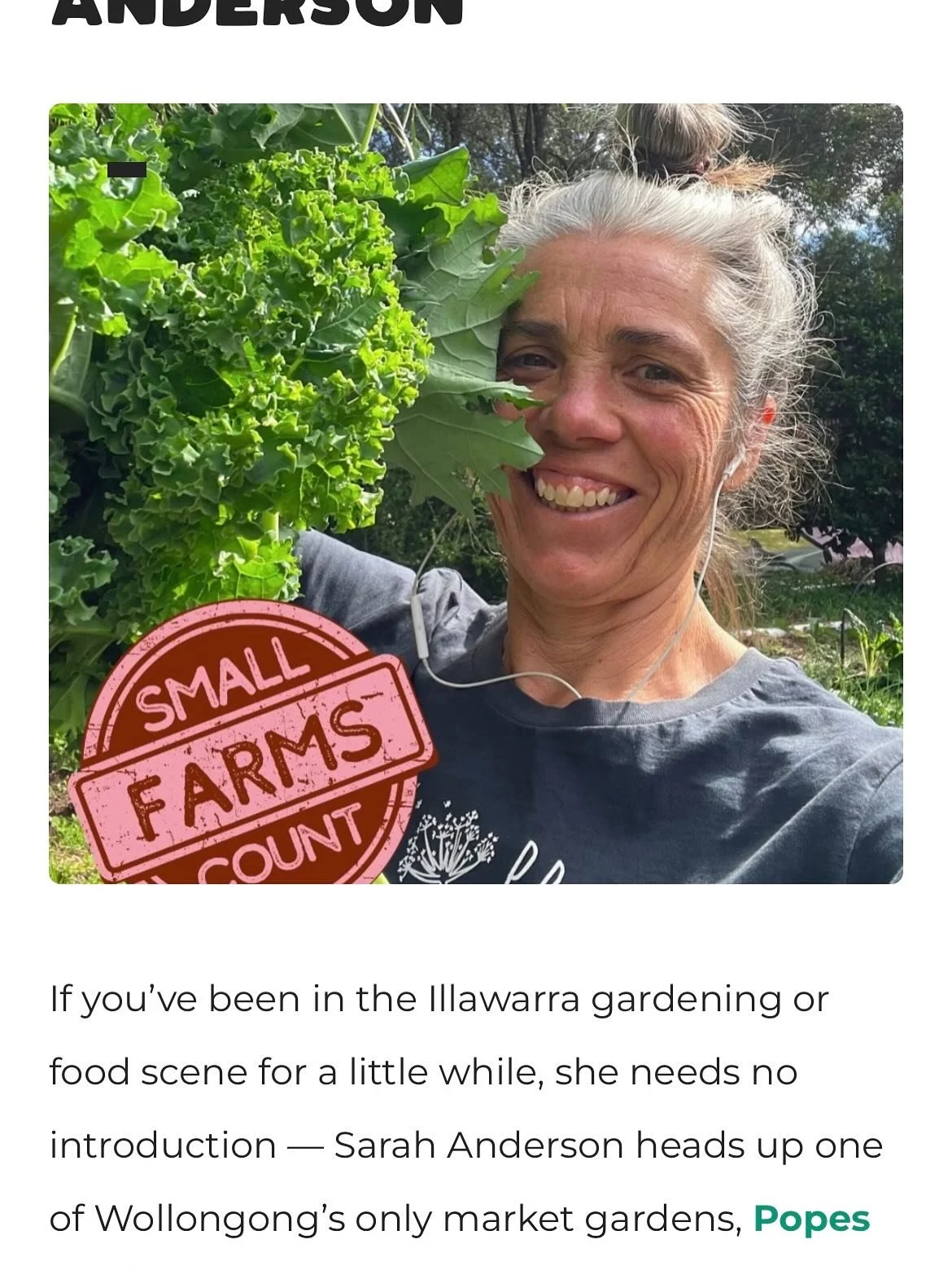 So I got to do a thing !

Sharing a snippet of why I do what I do with Food Fairness Illawarra &amp; get to wear the &lsquo;Local Food Champion&rsquo; badge for the month :)

Full article over in their newsletter ;)

#localfood #backyardmarketgarden 