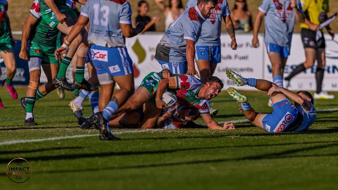 🏉 FIRST GRADE | ANZAC DAY 🏉

Dubbo CYMS v Macquarie Raiders
A big day at Apex Oval for the ANZAC Round 

Physical, fast and full of emotion &mdash; First Grade delivered a cracking contest with big hits, tough carries and some outstanding moments a