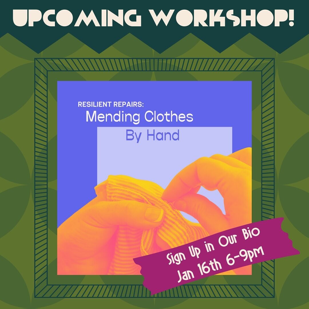 We&rsquo;re over the moon with this collab with @makewithpdx 
About the course: 
Interested in exploring the art of hand sewing and prolonging the life of your clothing? In this beginner-friendly workshop, you&rsquo;ll be introduced to essential hand