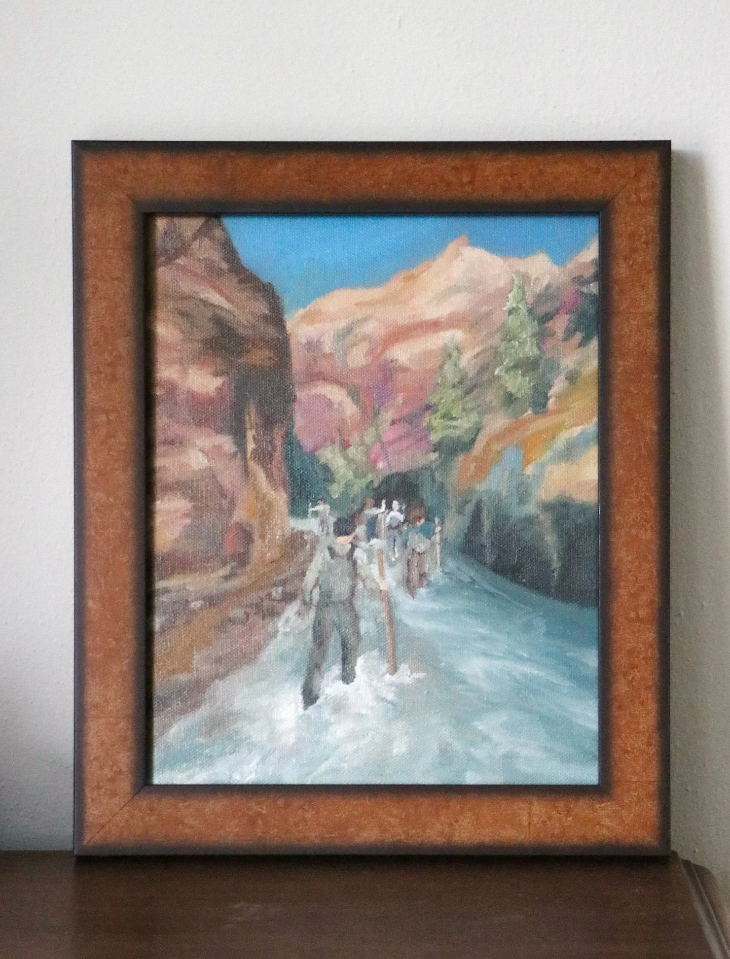 My latest commission of The Narrows in Zion National Park💙 a few of you guessed right in my stories! I have a few open spots for commissions before Christmas, so definitely reach out sooner if you’re interested! The form is on my website site