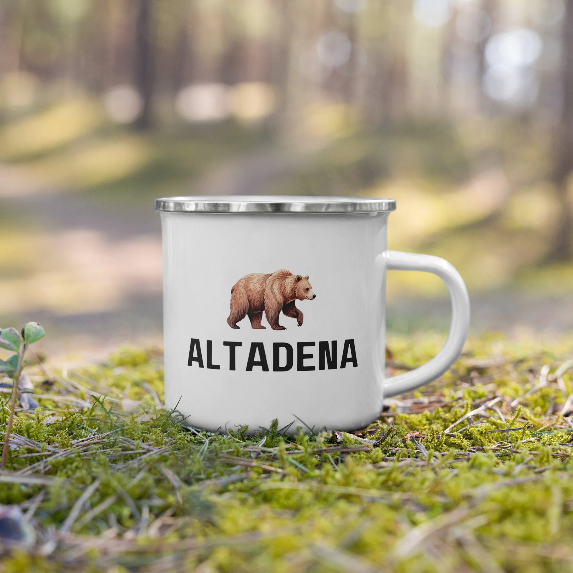 Altadena Bear Enamel Mug