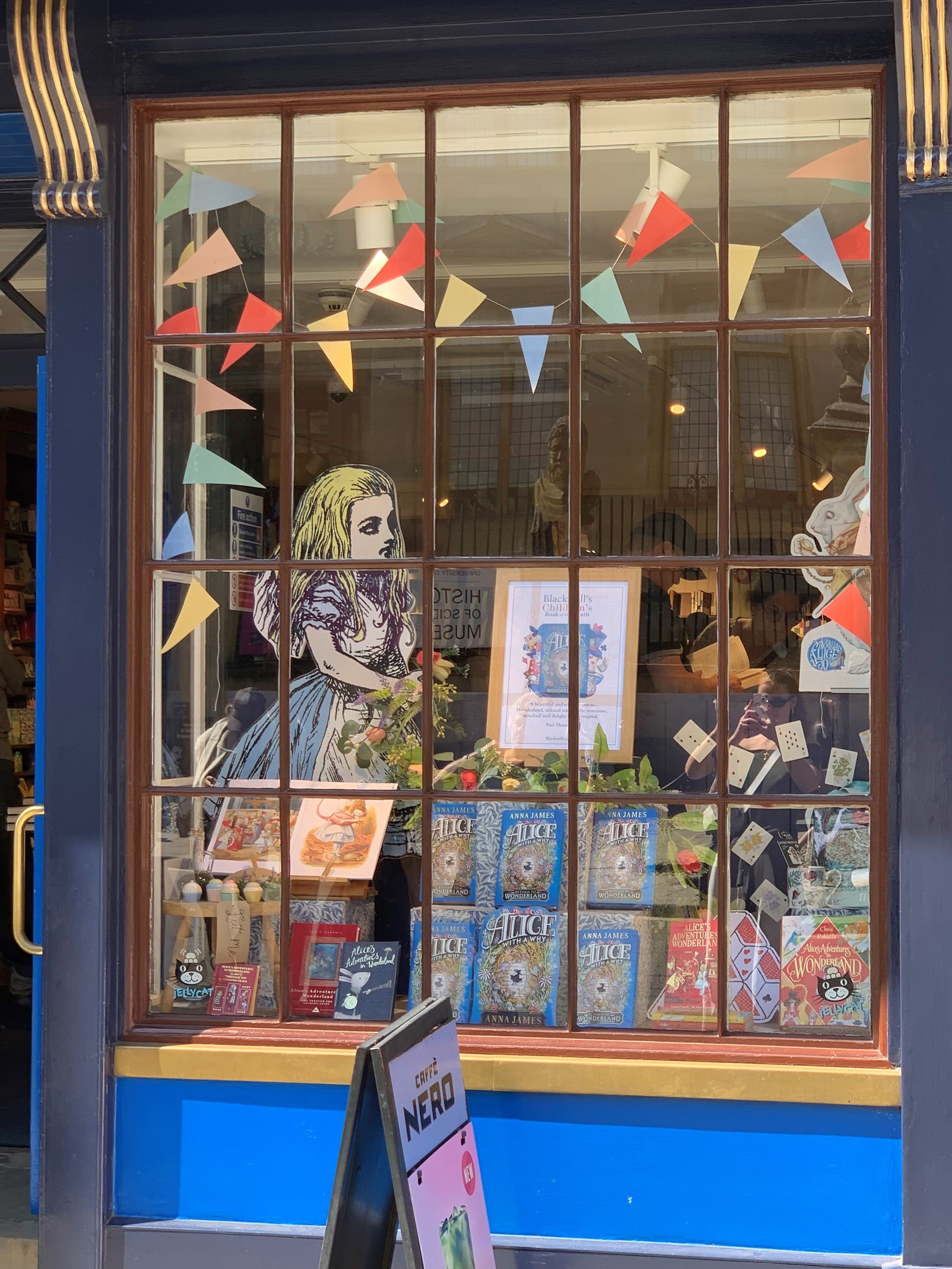 Blackwell's Books display, 2025, London UK