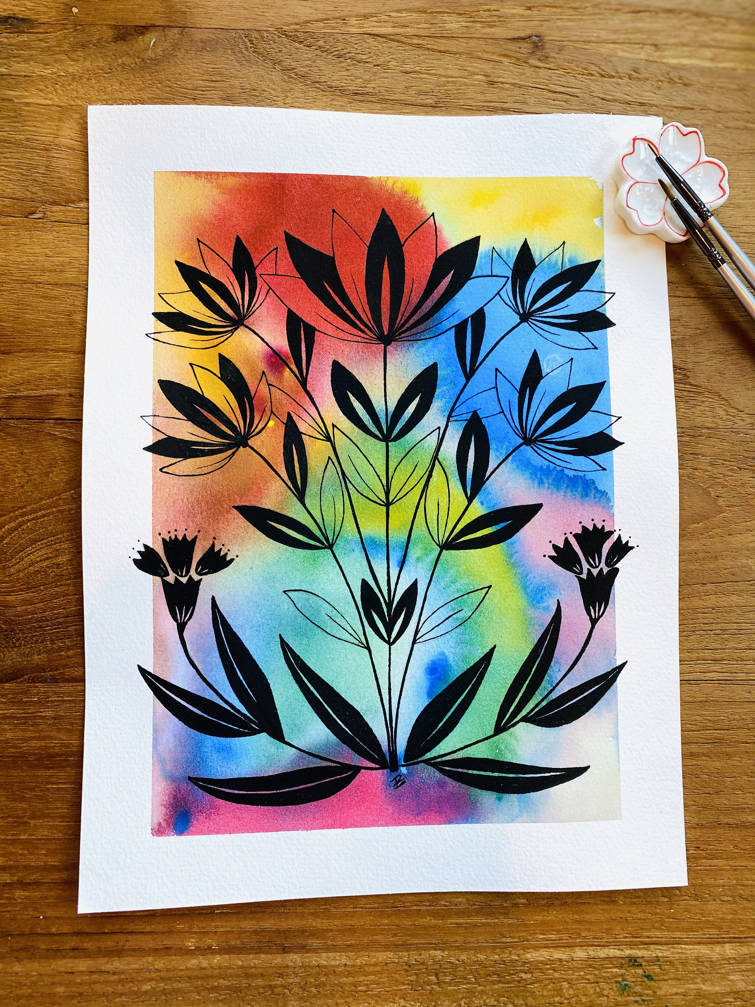 Black Flowers