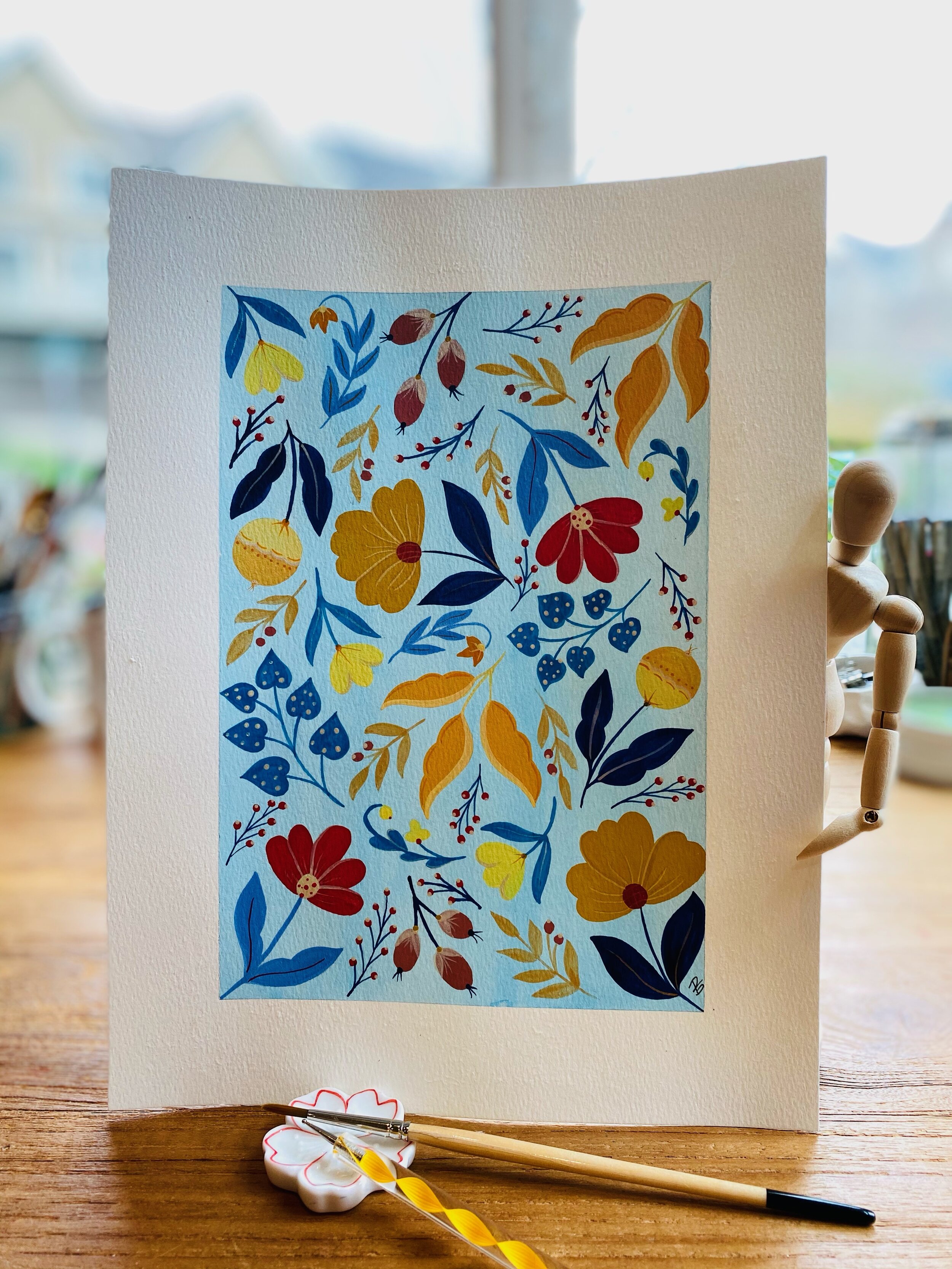 Folk Floral Pattern
