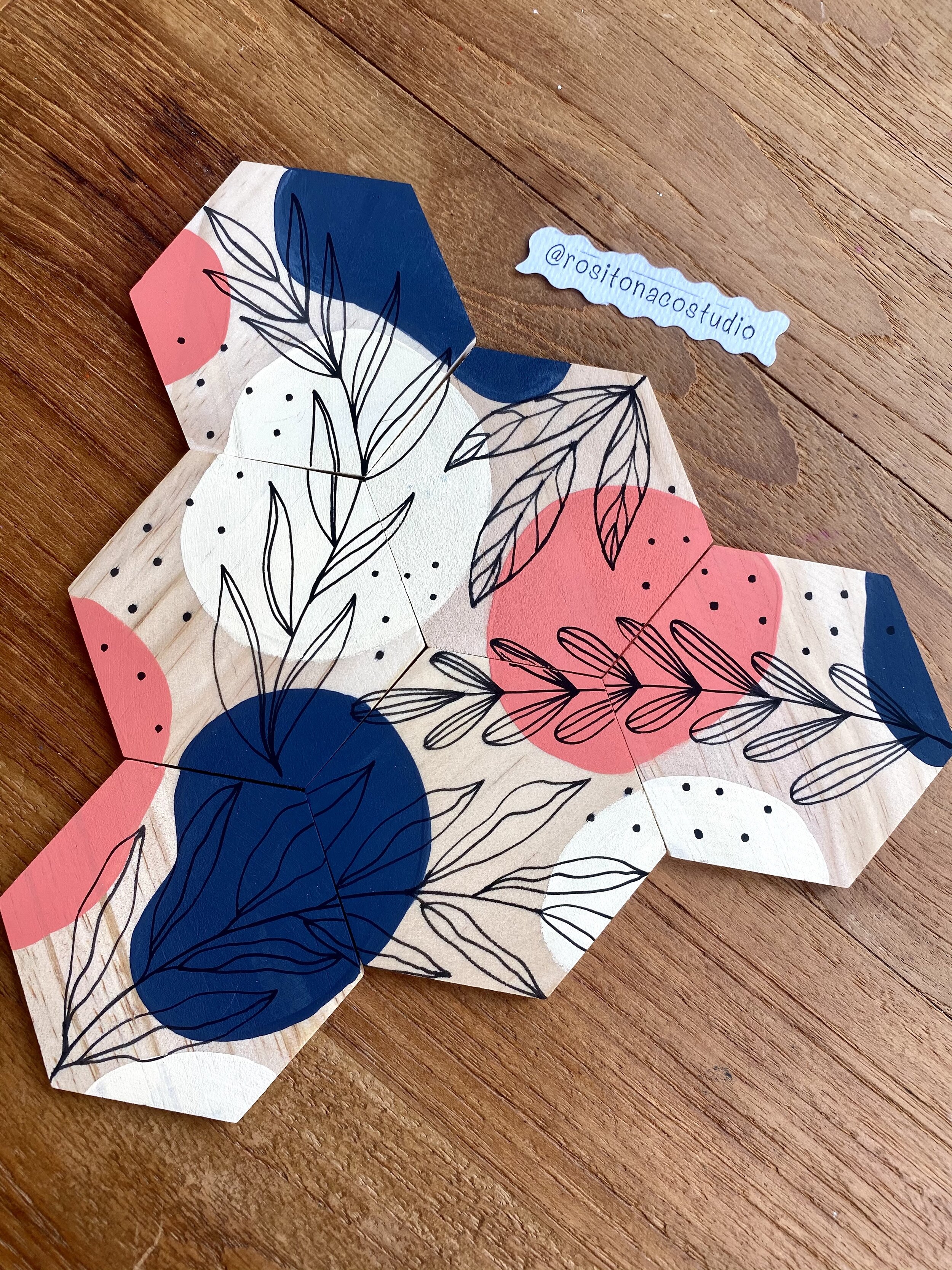 Hexagon Wooden Coasters