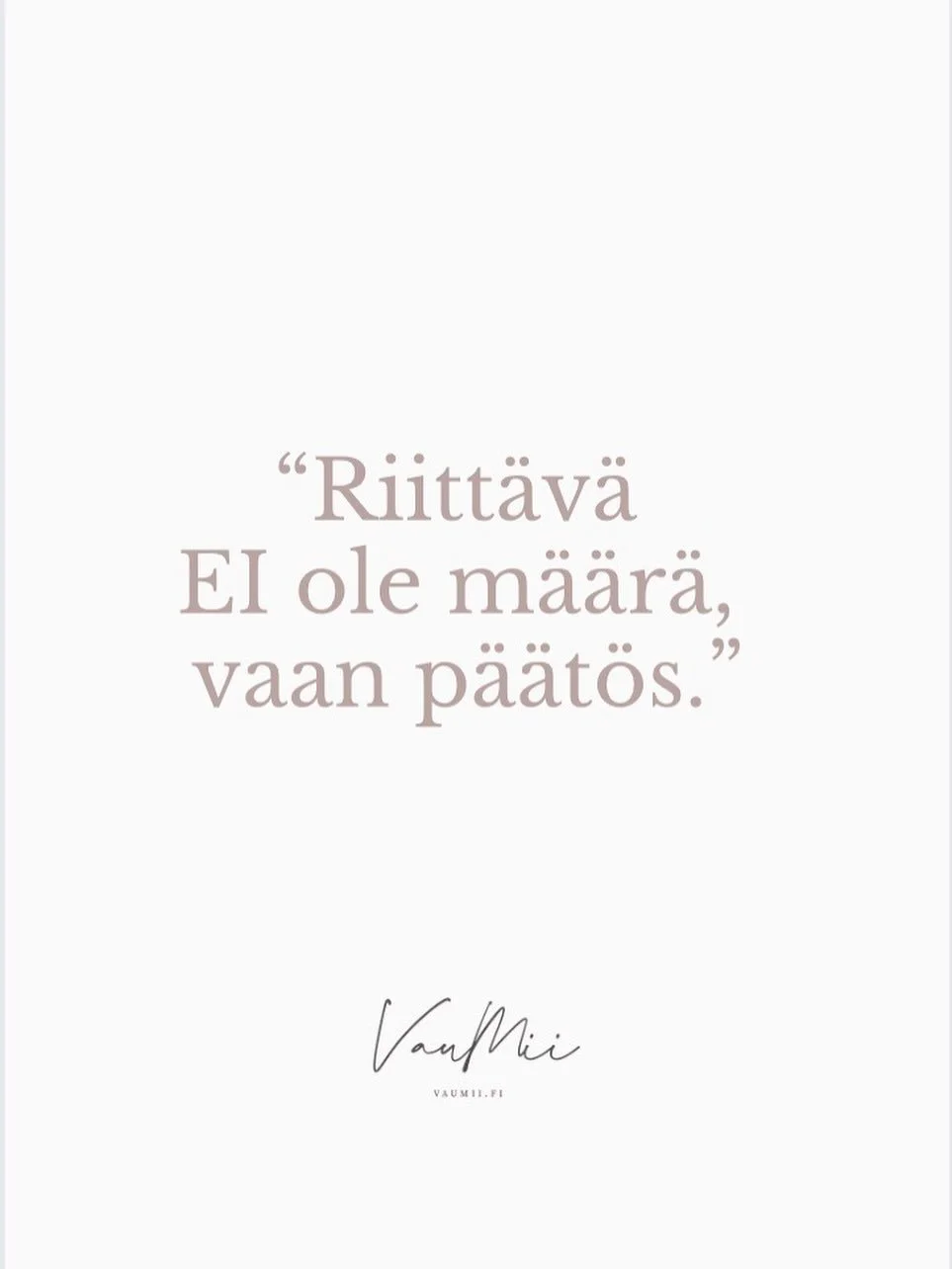 Sulle, joka py&ouml;rit &ouml;it&auml; miettien mit&auml; viel&auml; pit&auml;&auml; ja on pakko tehd&auml; ennen aattoa, lomaa tai vuoden vaihtumista.

Sulle jonka TO DO -lista ei kumartele, jousta tai anna armoa

Haluan sanoa, ett&auml; riitt&auml;