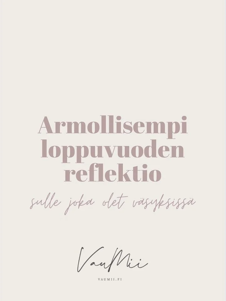 Sin&auml; saat olla v&auml;synyt.

Sinun ei tarvitse olla t&auml;ynn&auml; energiaa.

Sinun ei tarvitse tiet&auml;&auml; mit&auml; seuraavaksi haluat

Sinun ei tarvitse asettaa korkeita tavoitteita.

Sinun ei tarvitse n&auml;hd&auml; kaikessa hyv&aum