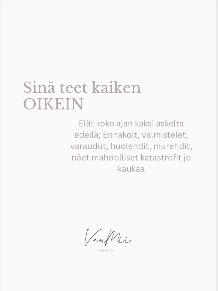 Jatkuva pelko, kauhu ja ahdistus, ovat raskaita taakkoja kantaa arjessa kaiken muun kuormittavan ohella 💔

Sin&auml; ansaitset tuntea turvaa, levollisuutta ja luottamusta. Sin&auml; ansaitset ilon ja onnen tunteiden l&auml;ik&auml;hdyksi&auml; el&au
