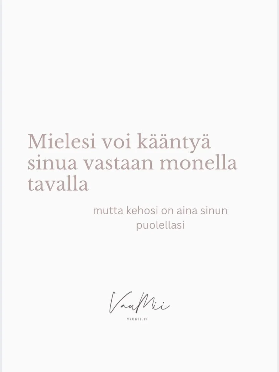 Monen meist&auml; mieli on kovin arvosteleva, vaativa tai jopa rankaiseva itse&auml;mme kohtaan.

Monen meist&auml; mieli, v&auml;h&auml;ttelee meille aidosti t&auml;rkeit&auml; asioita, v&auml;heksyy omaa arvoamme toisiin n&auml;hden ja ep&auml;ilee
