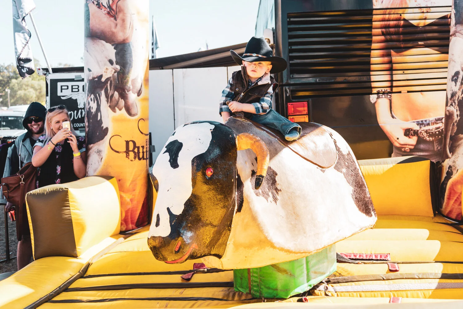 Mechanical Bull Do you have what it takes to be a professional bull rider? The P-Boz mechanical bull ride is the ultimate bull riding test for both kids and adults alike; see if you can last 8 seconds!Look for the ride near the P-Boz merchandise sta…