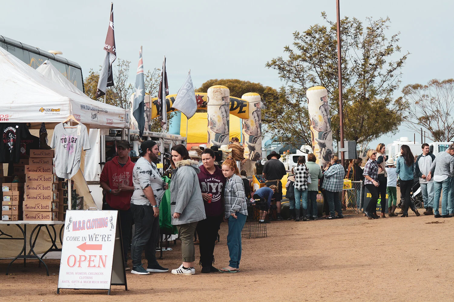 Food and retail storesFamished and looking to recharge your batteries?Look no further than the food stalls at the rodeo grounds, whether you fancy a no-nonsense steak sanga, espresso coffee or a gourmet soup there is something for everyone. All stal…