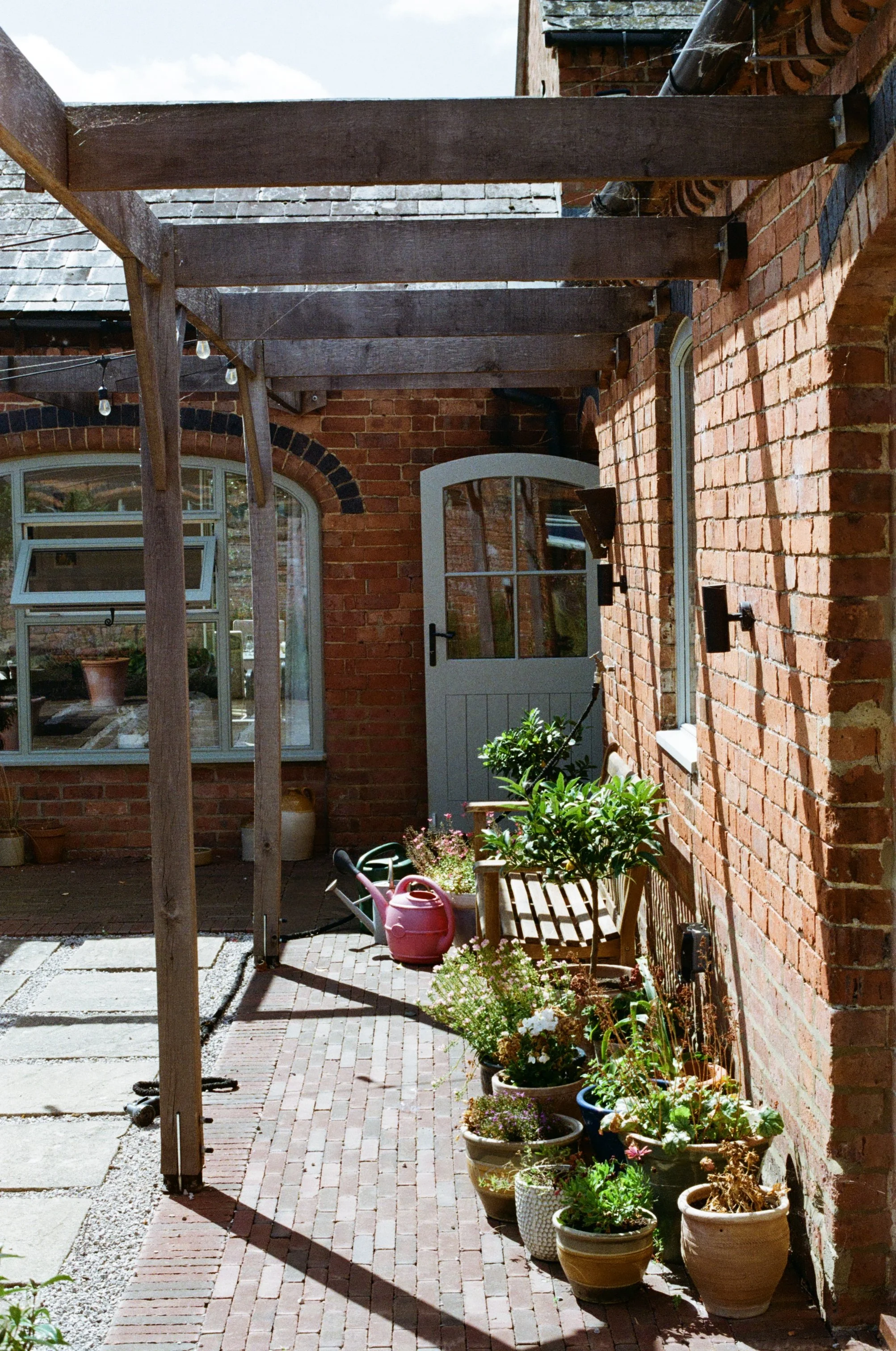 Italian Courtyard Inspired Walkway