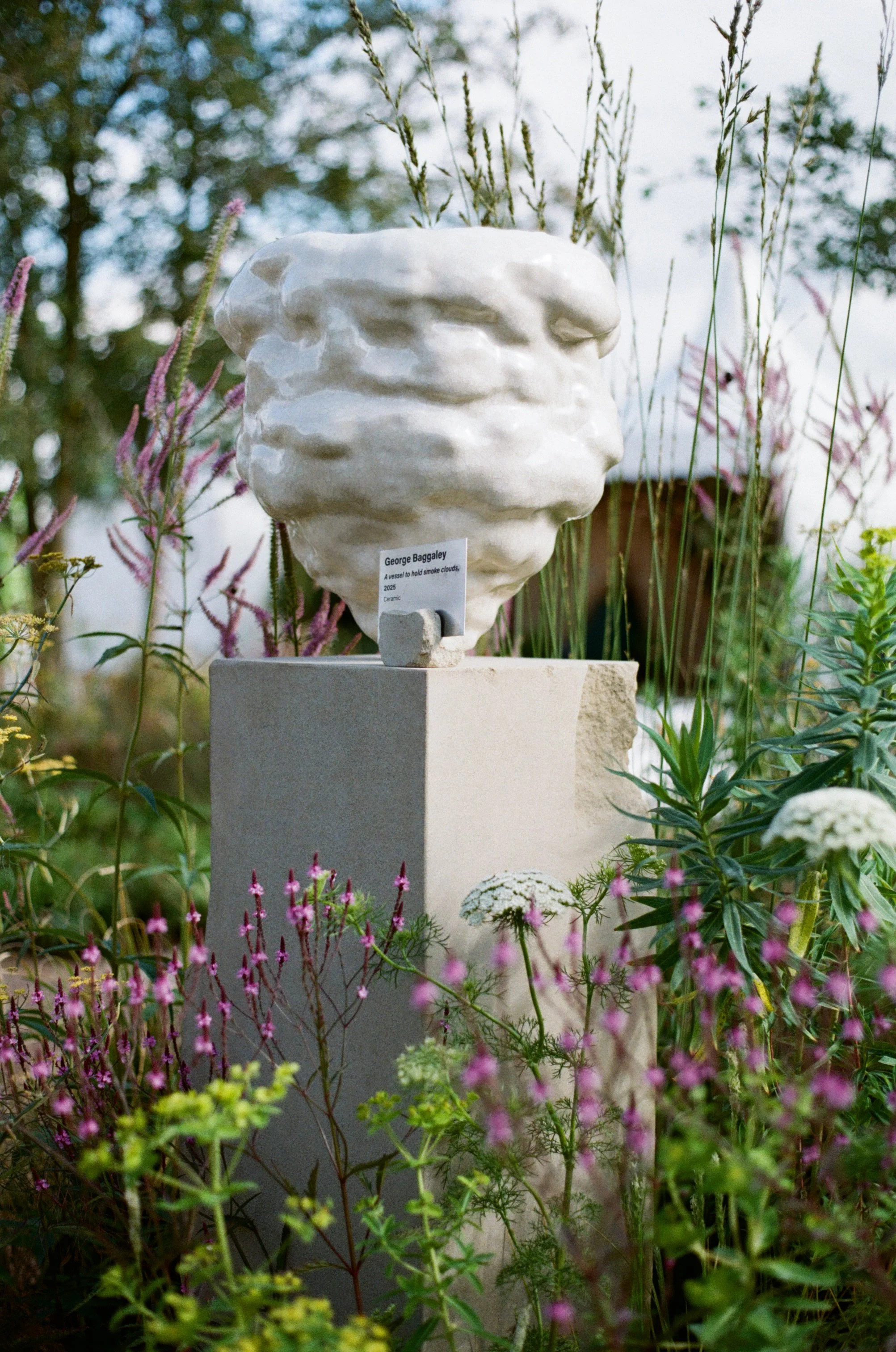 George Baggeley Ceramic Art in Sam Dryells Show Garden at RHS Flower Show Wentworth Woodhouse