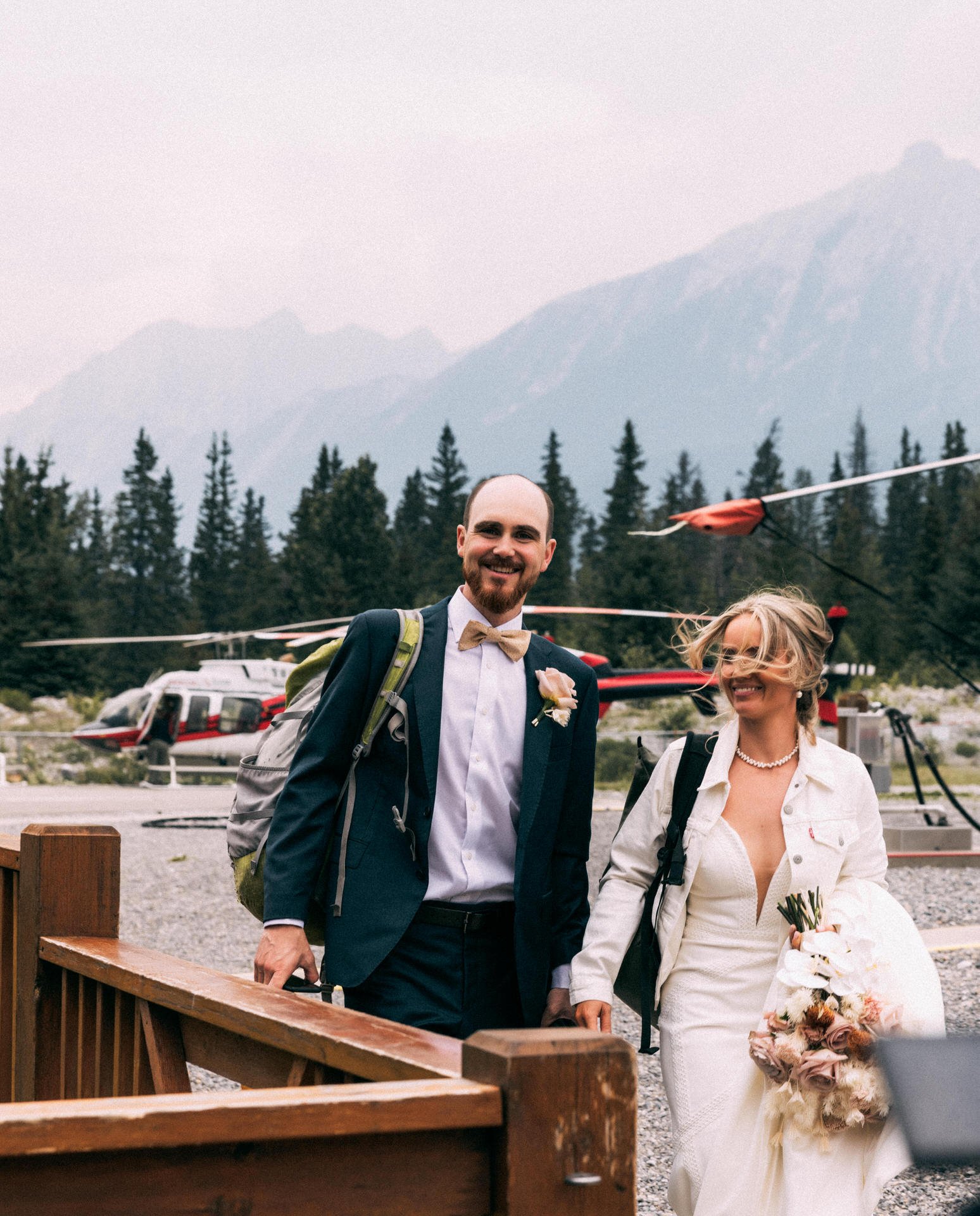 banff / canmore helicopter elopement in the rockies