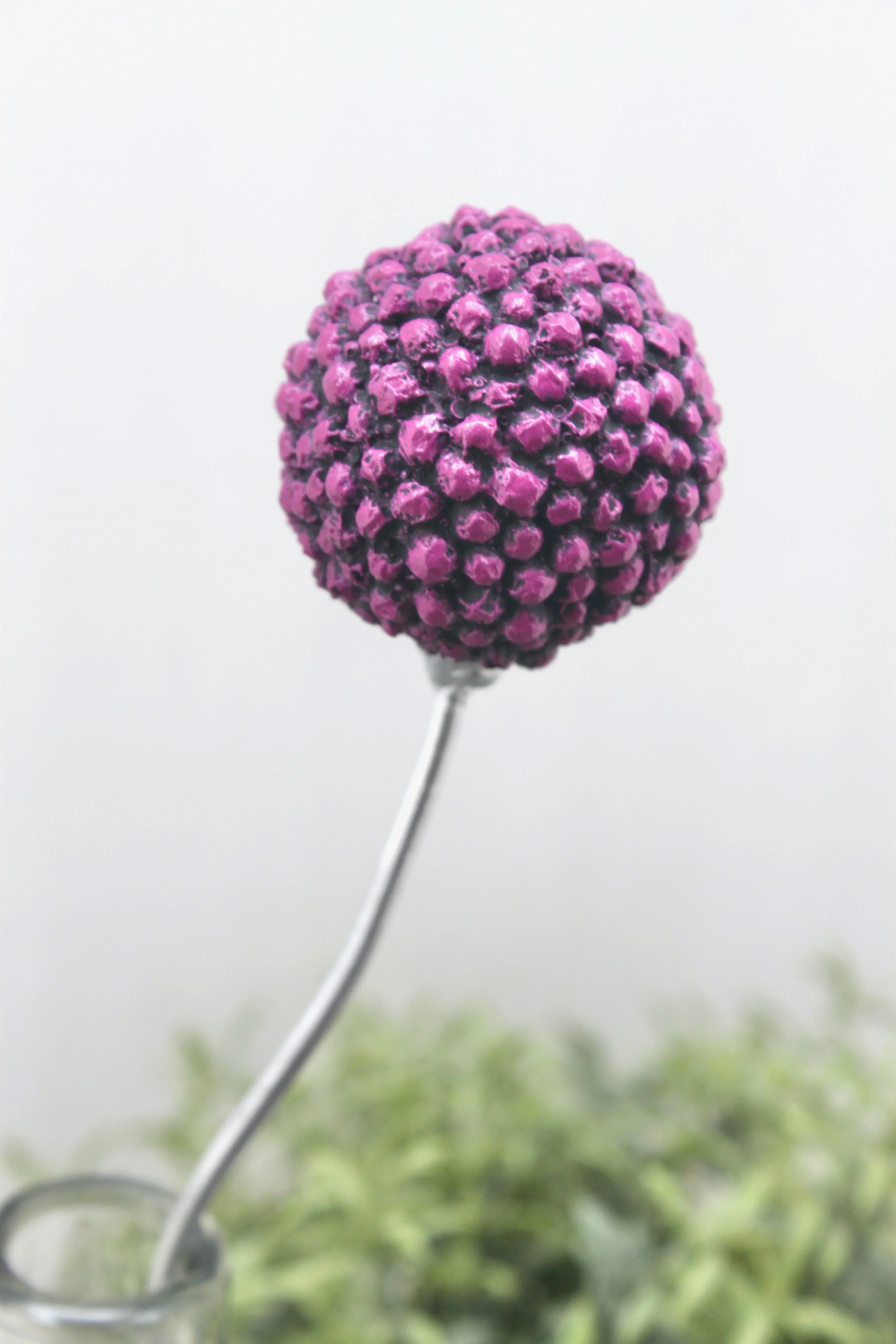 Globe Fuchsia -Short single stem - Garden Stake (Special Edition)