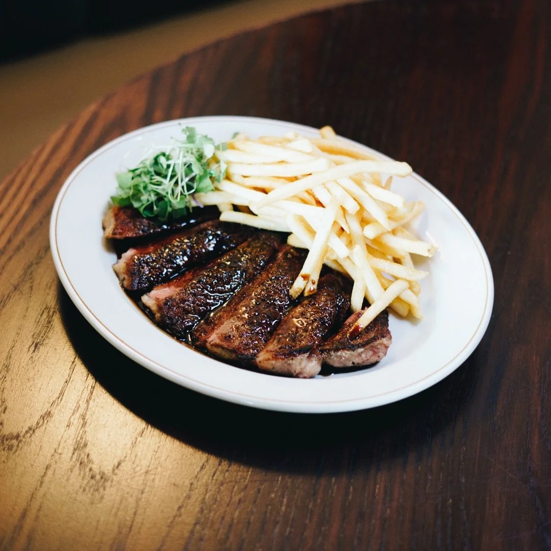 Steak Frites

A menu staple here at Renard

Porterhouse served with red wine jus, made by Max with love 

250g for $38 🦊🤝