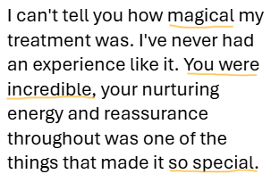 Yoni massage testimonial: it was so magical. so special.
