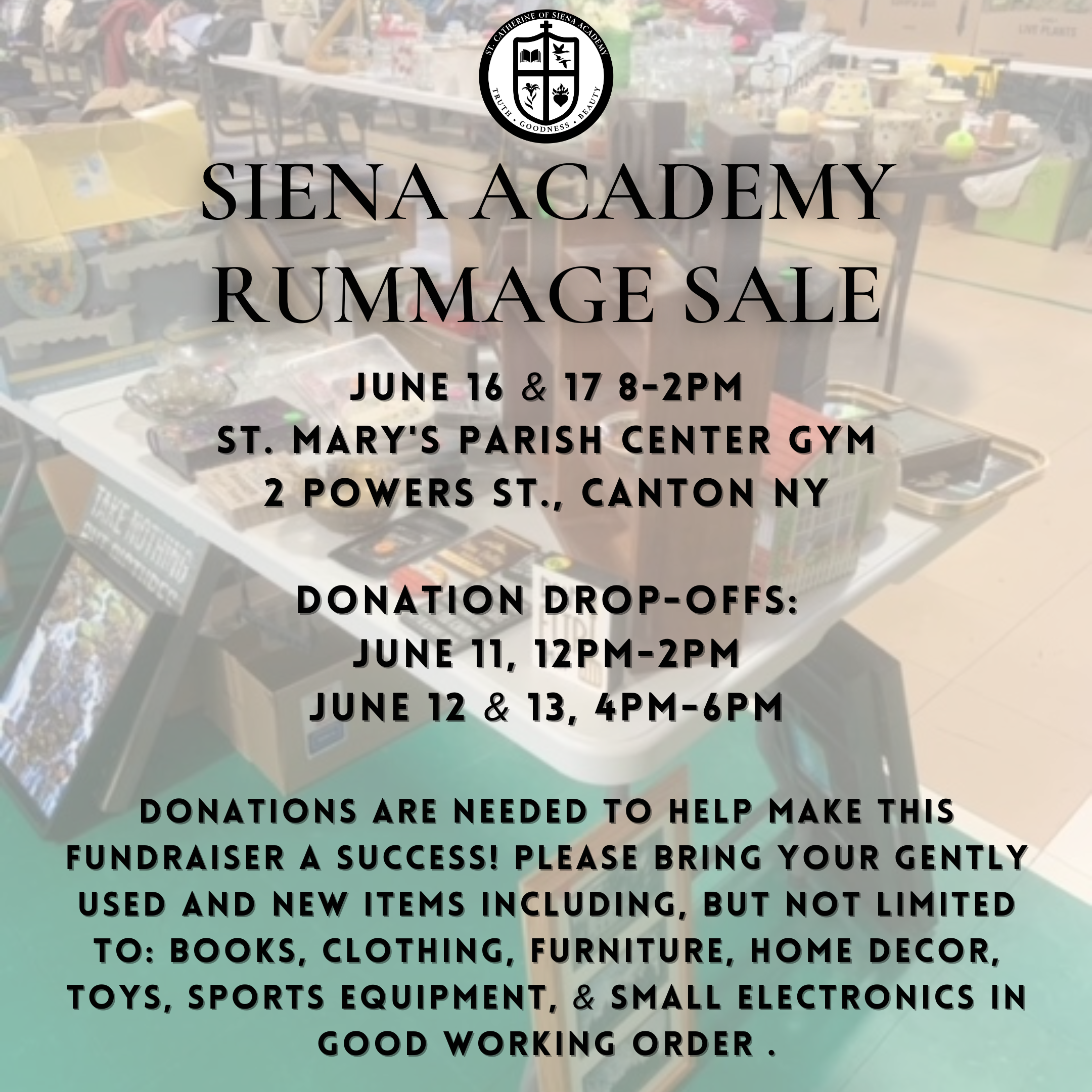 Academic Calendar & School Events — St. Catherine of Siena Academy