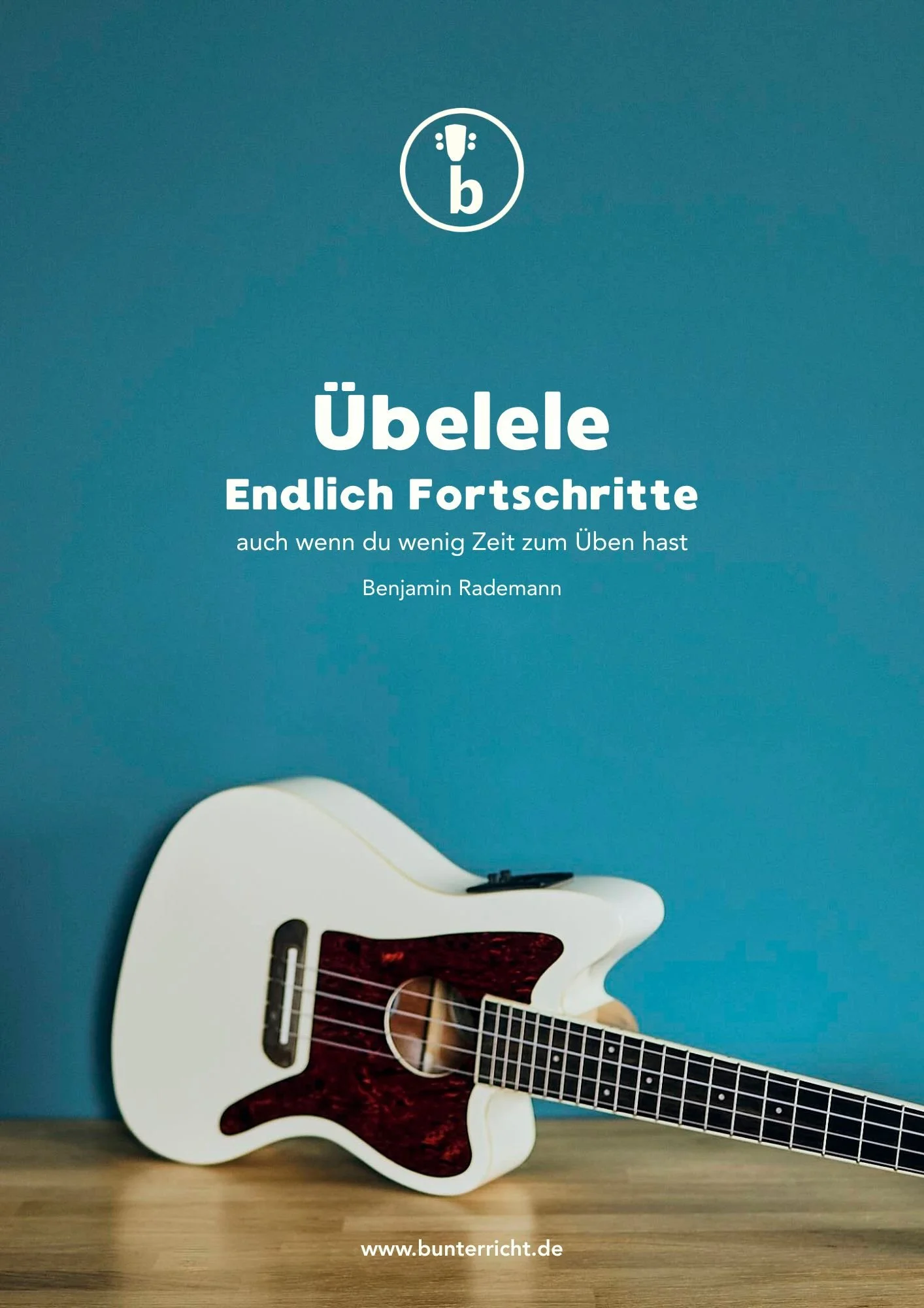 E-Book Cover mit weißer Ukulele