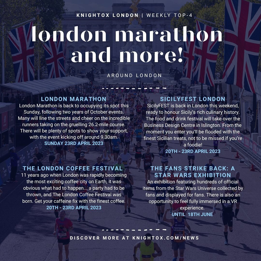 LONDON MARATHON &amp; MORE! 🇬🇧☀️

It&rsquo;s that time of the year! The London Marathon is upon us🏅, we&rsquo;re so excited to support all the brave runners out there!&nbsp;

Feeling like you need a holiday? 🌞 Why not transport yourself at Sicily