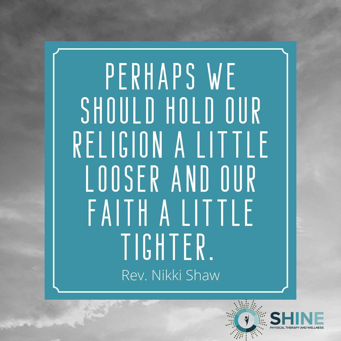 These are the words I&rsquo;ve been percolating with lately after recently hearing them during a long and much needed conversation with my pastor.

These words brought back the nuance I&rsquo;ve been looking for.  Which seems to be missing in a time 