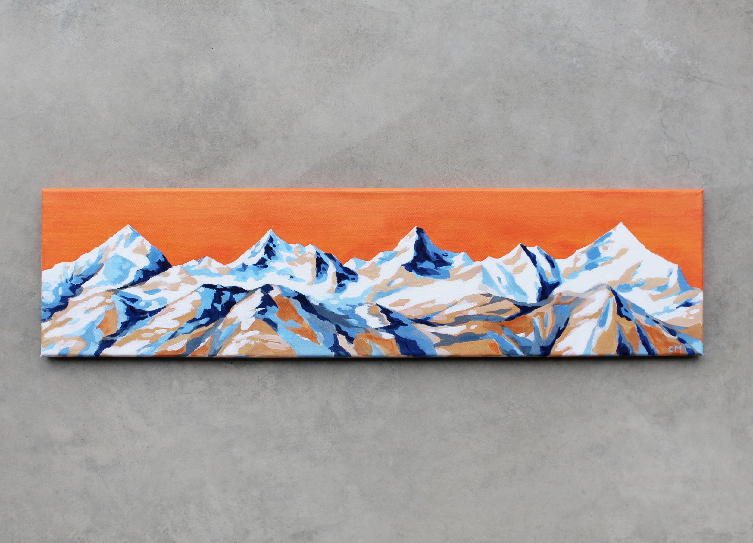 Panorama depuis le Gornergrat | 20 x 80 cm