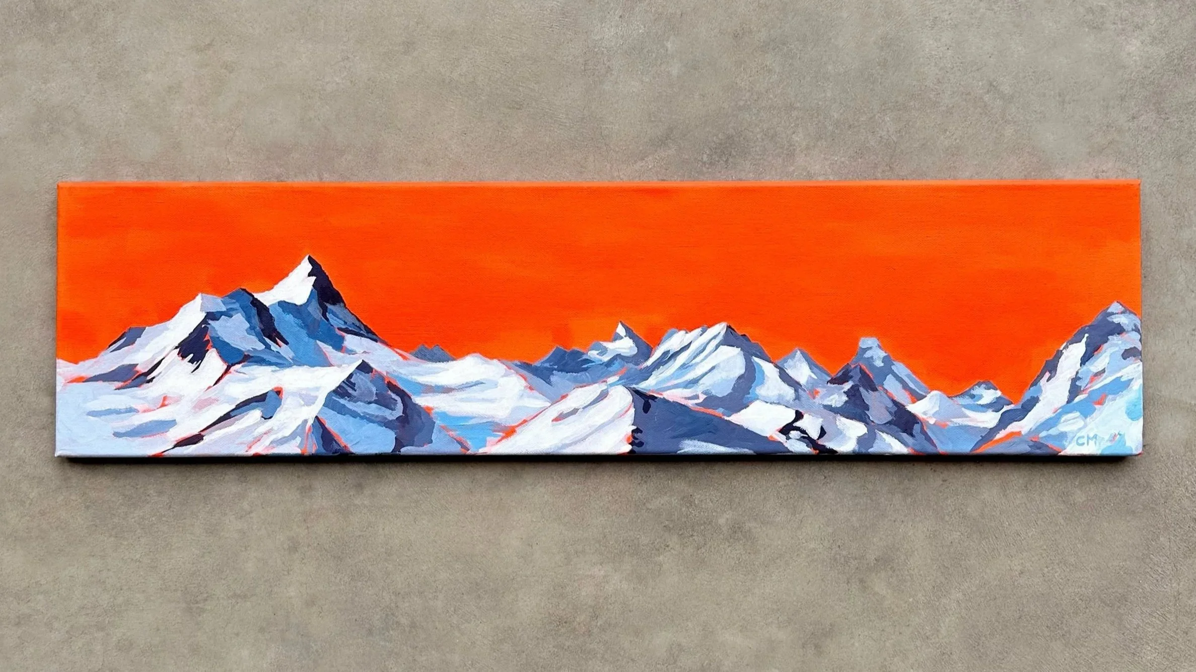Panorama des 4000 | 20x80 cm | Acrylic on canvas | Sold
