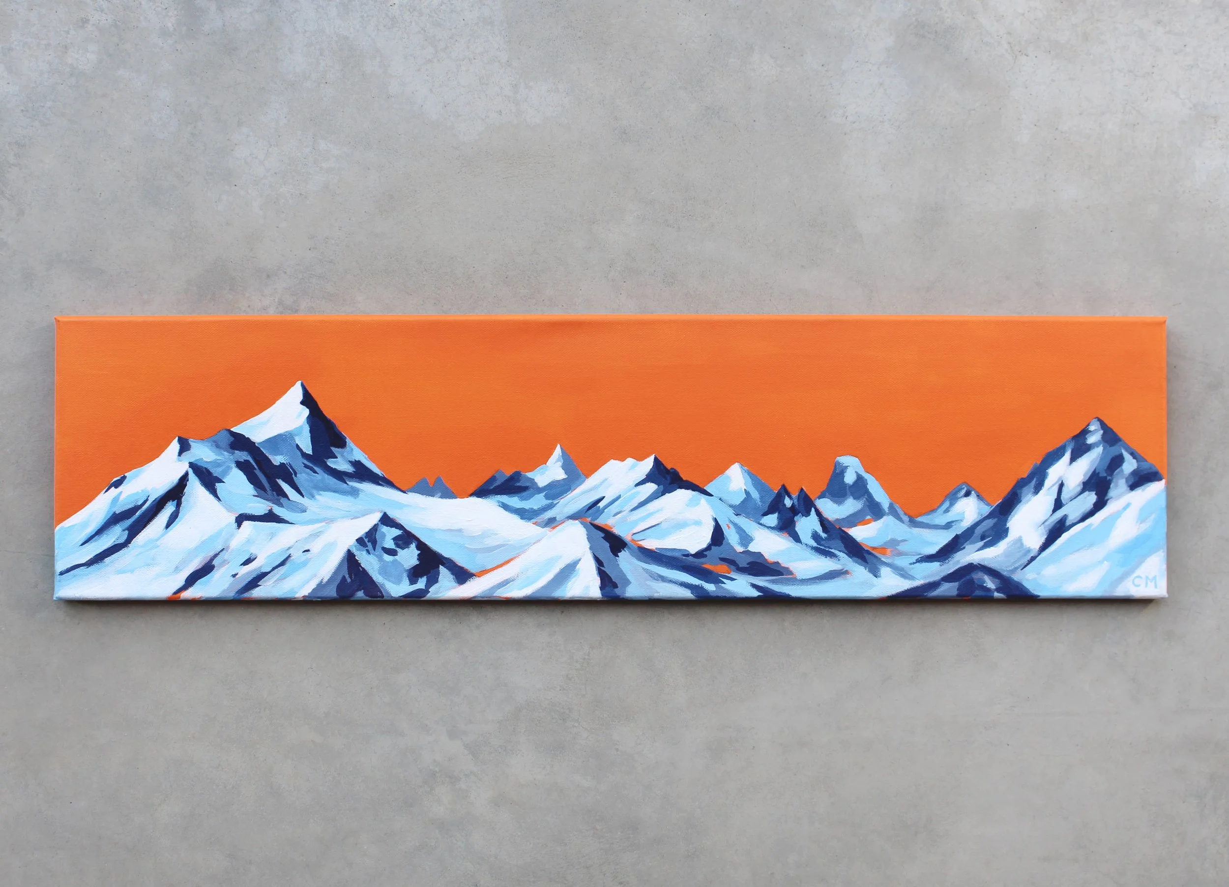 Panorama depuis le col des Ombrintzes | 20 x 80 cm