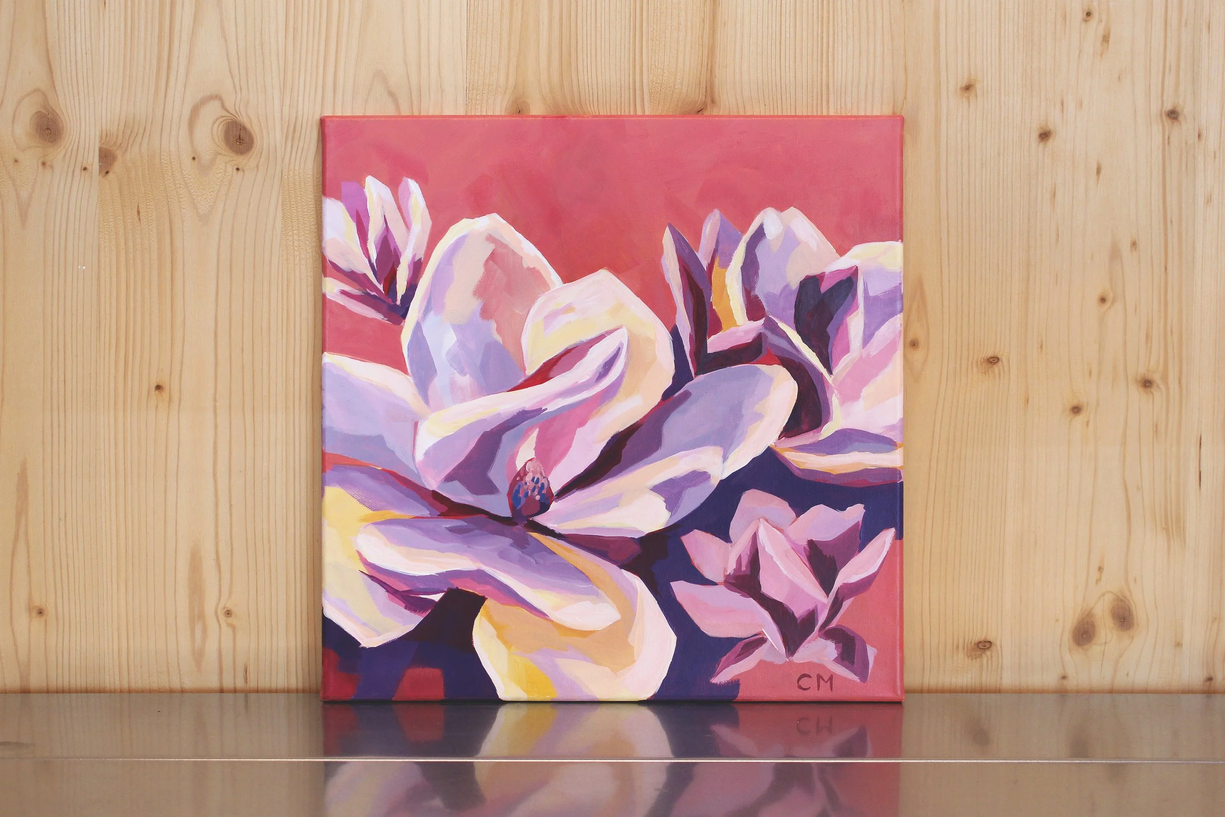 Magnolias | 40 x 40 cm
