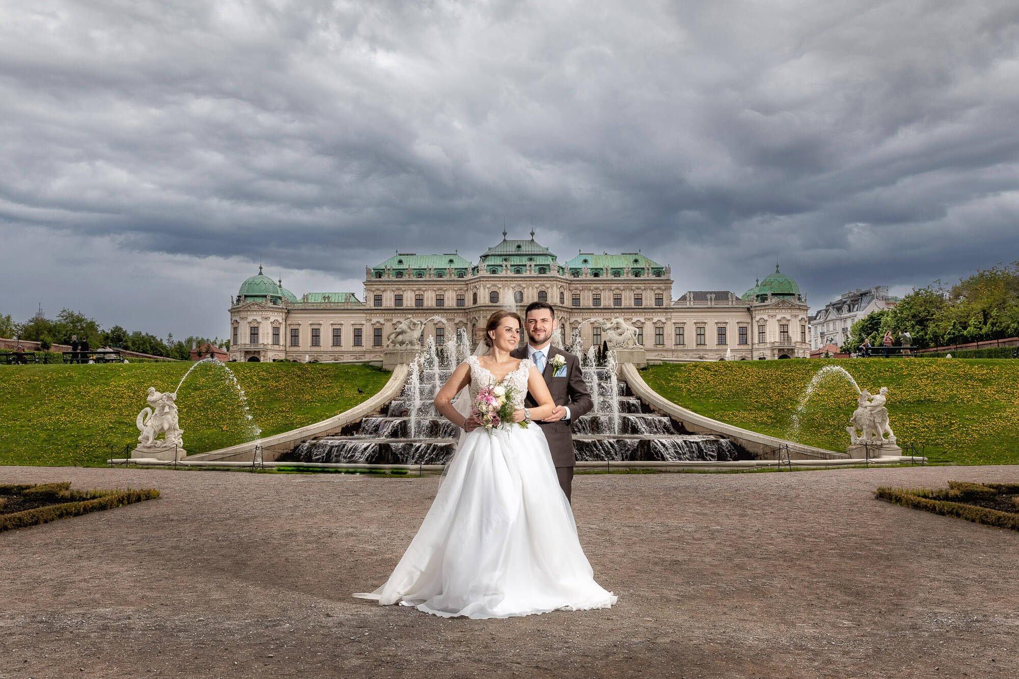 Wedding photographer Vienna, Belvedere Palace