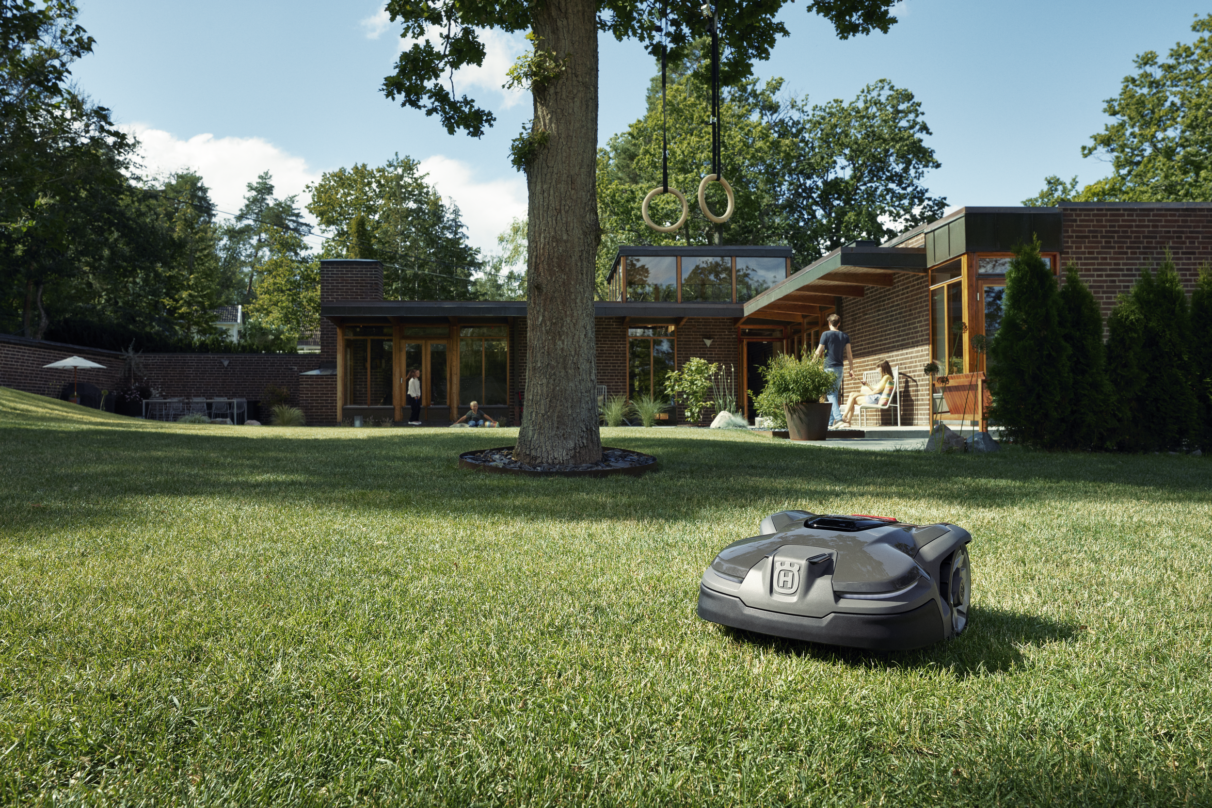 Robotic mowers actually promote a healthier lawn!