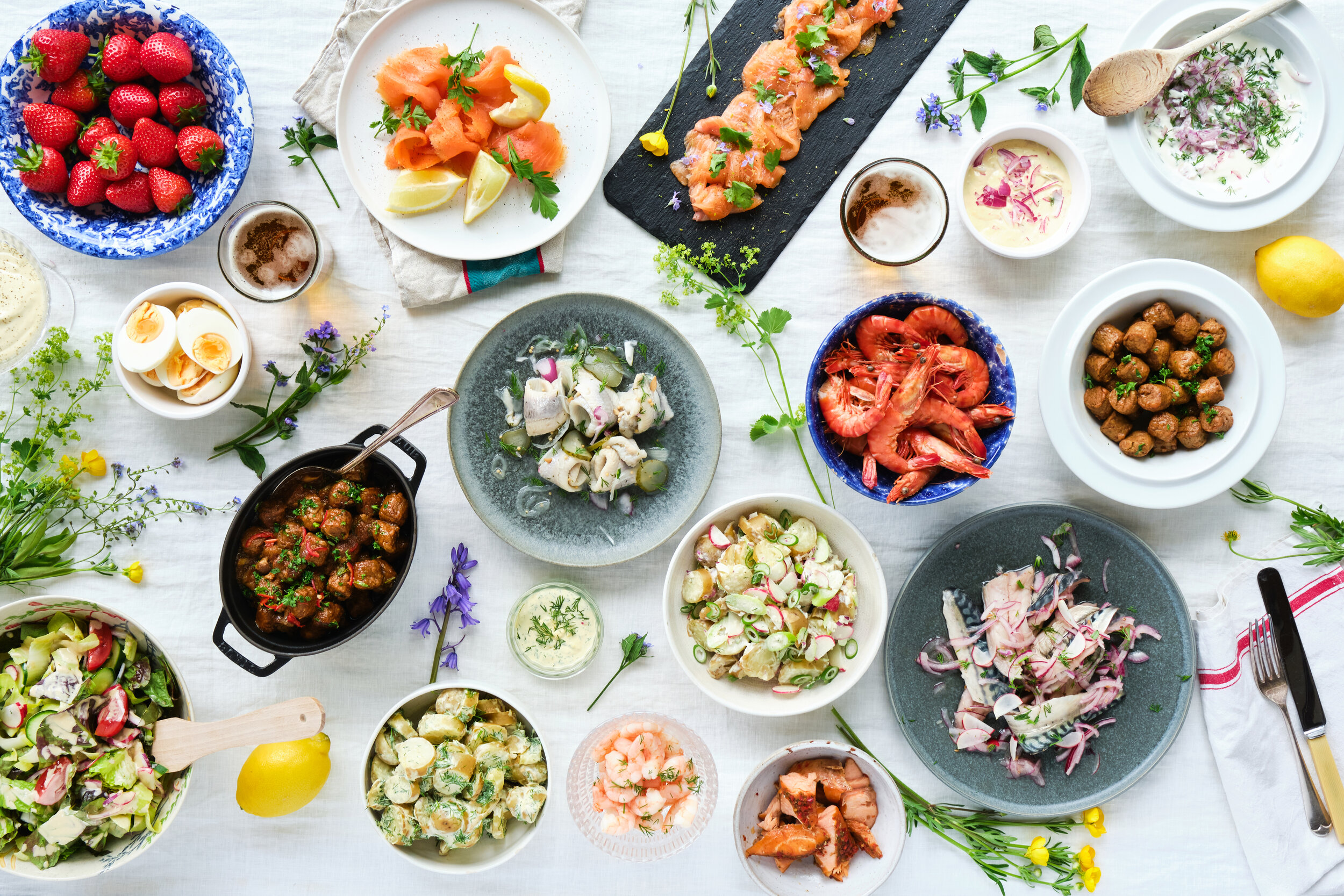 Midsummer Recipes — Smörgåsbord