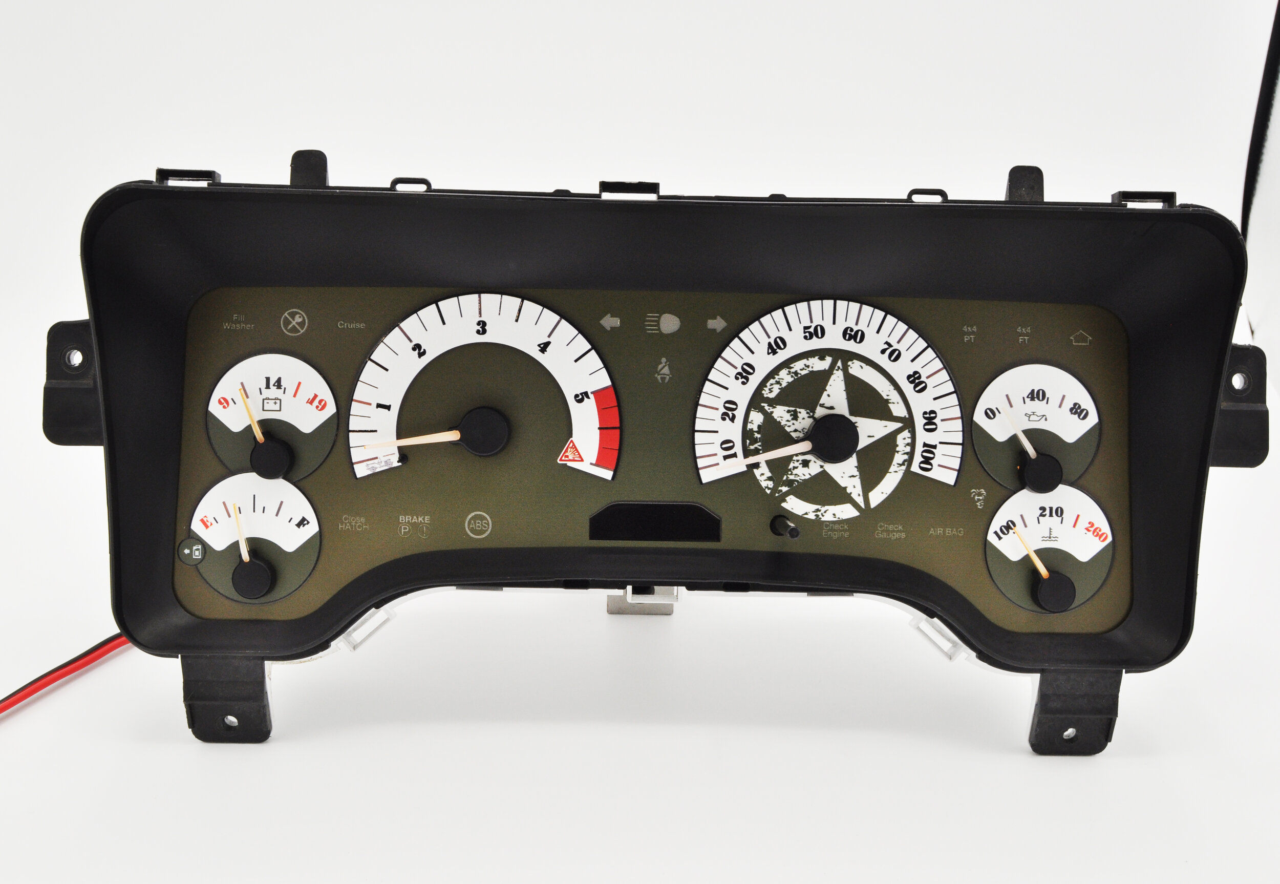 Trailmaster (Light) -- Gauge Face Kit for Cherokee XJ [97+] — Azzy's