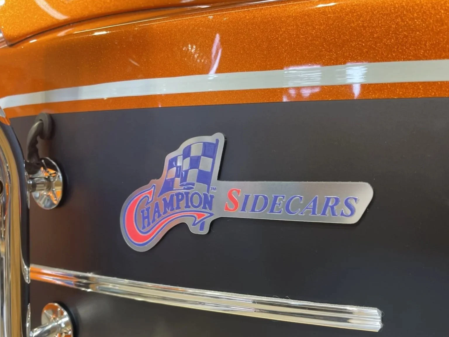 UV Printed Badges for Champion Reverse Gear Sidecars