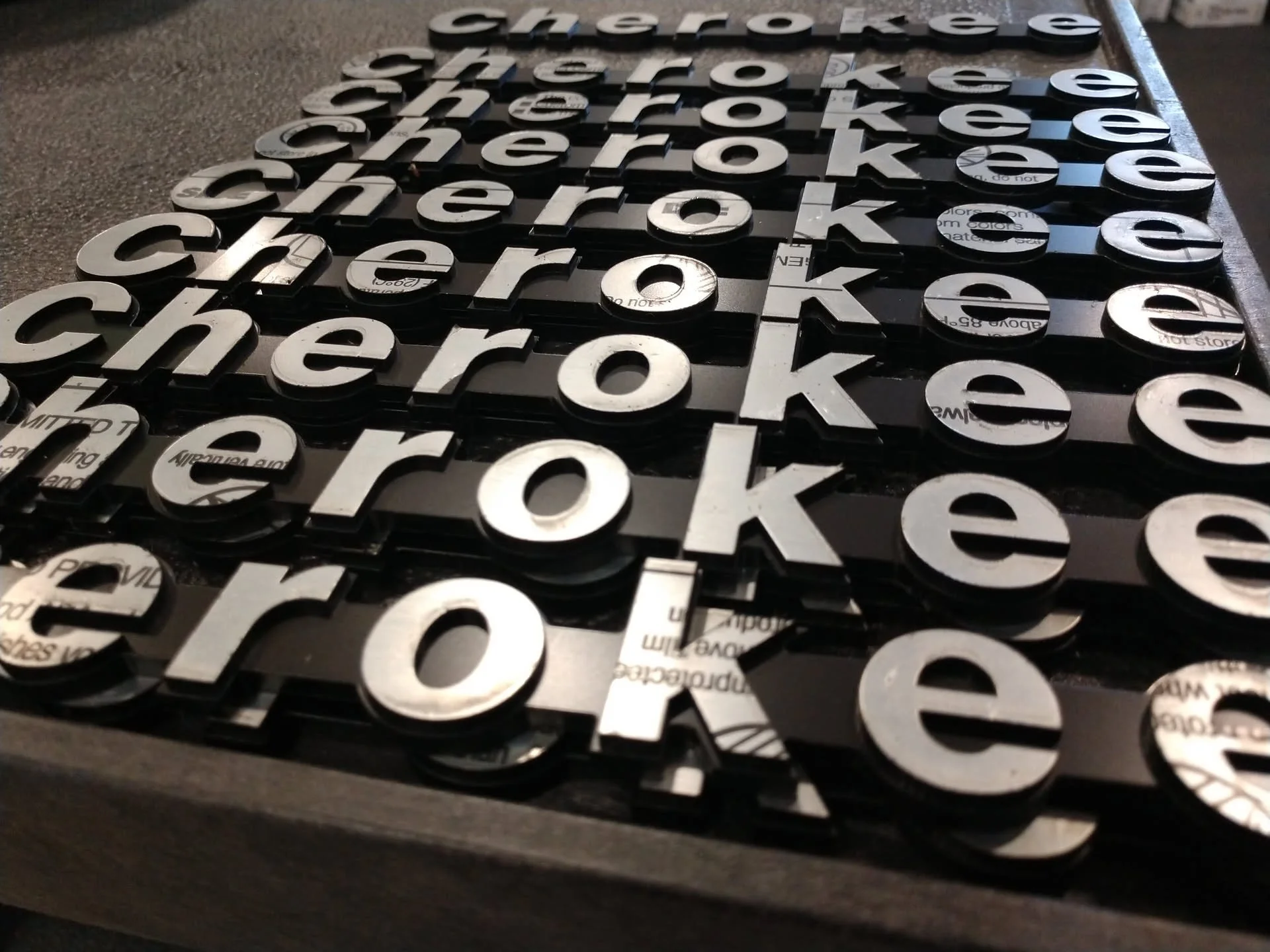 Jeep Cherokee fender badge production