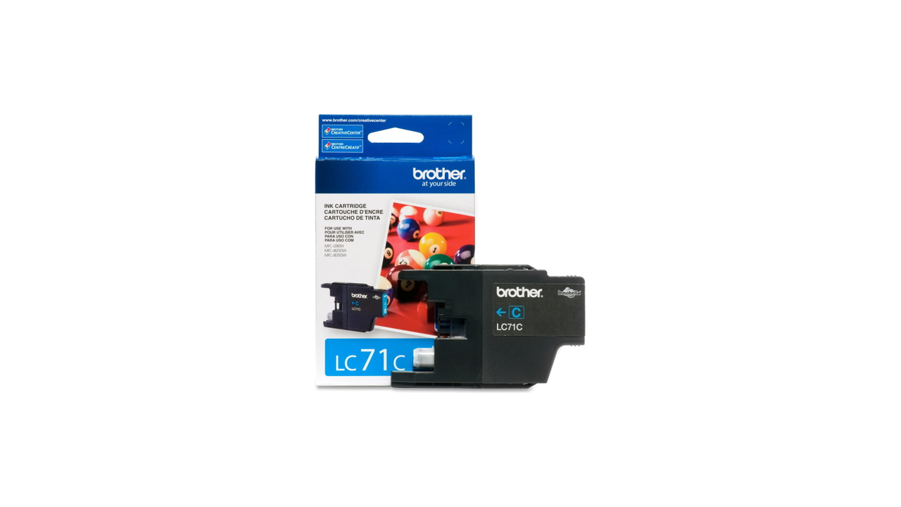 Brother LC71C Standard Yield Cyan Ink Cartridge