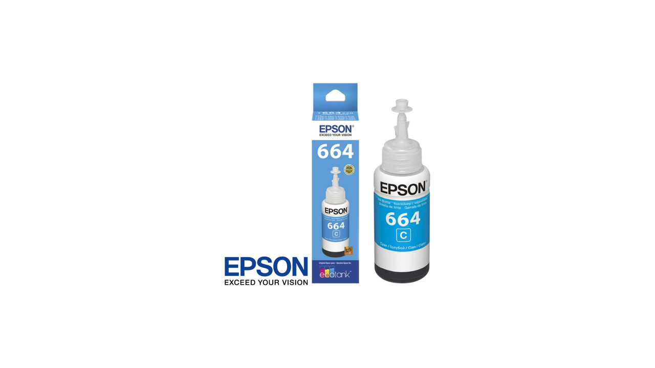 Epson T664 EcoTank-Ink Ultra High Capacity Bottle Cyan