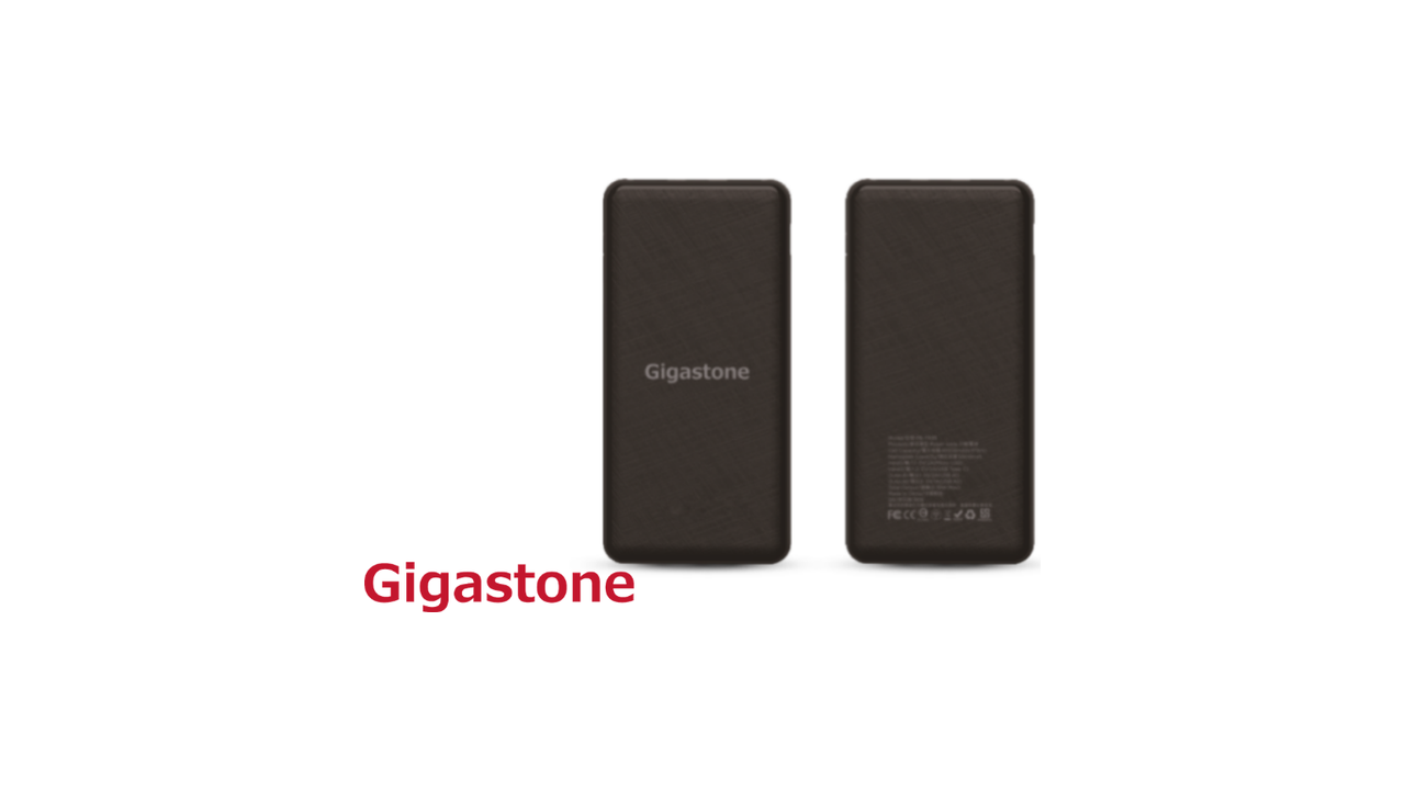 Gigastone Dual Output Powerbank 10,000 mAh Black