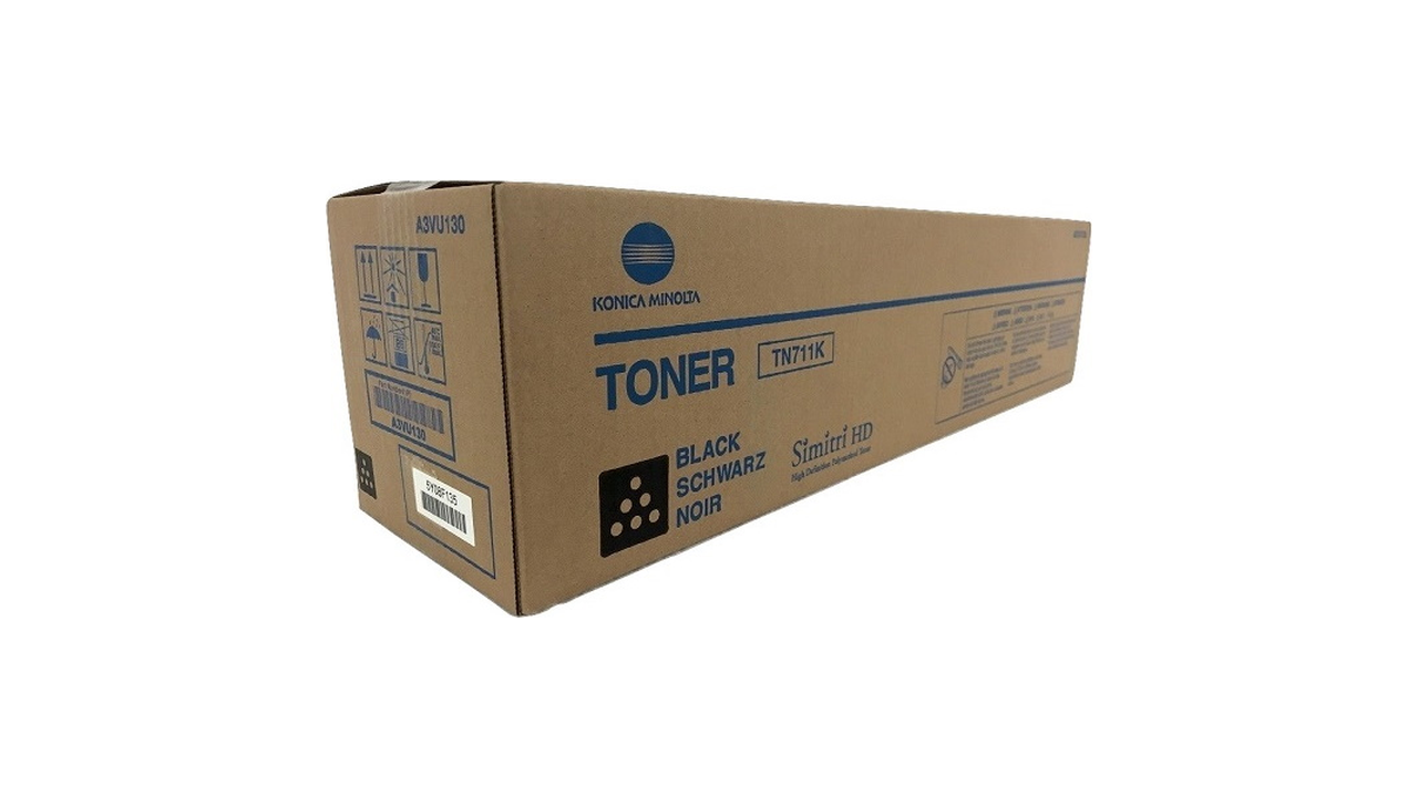 Konica Minolta TN711K / A3VU130 Black Toner Cartridge