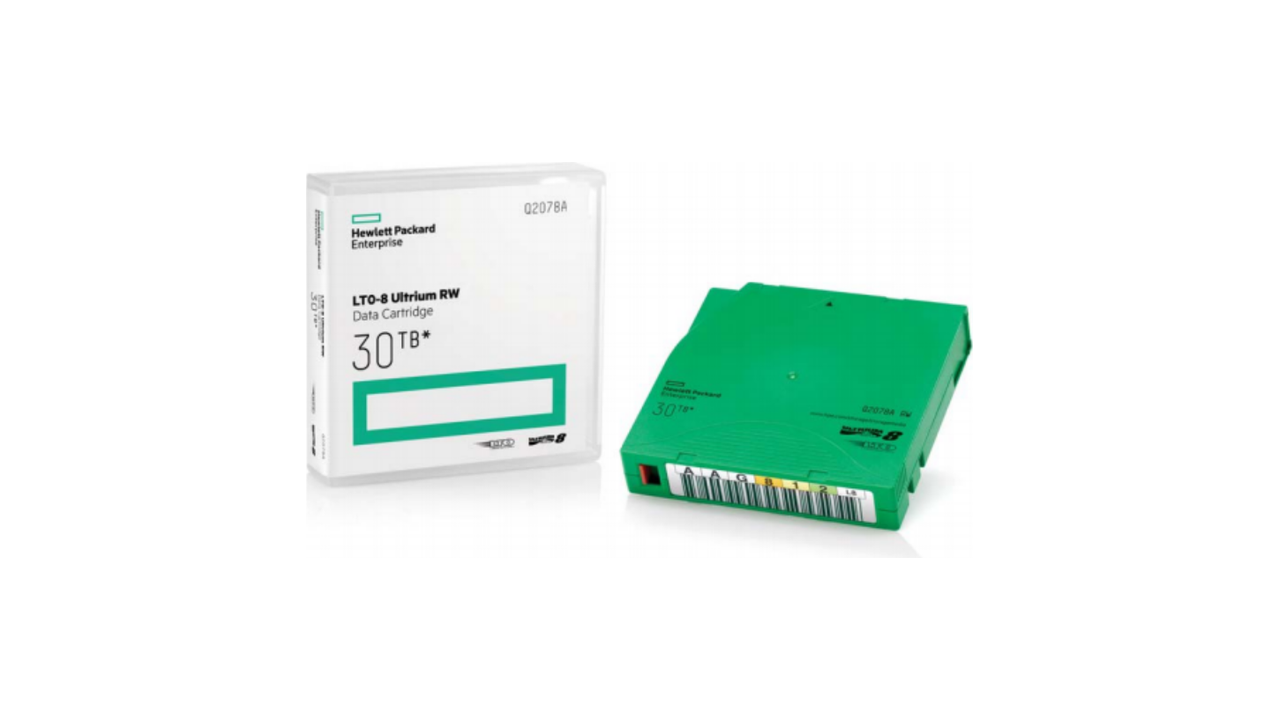 Hewlett Packard Enterprises 30TB LTO-8 Ultrium RW Data Cartridge (Q2078A)
