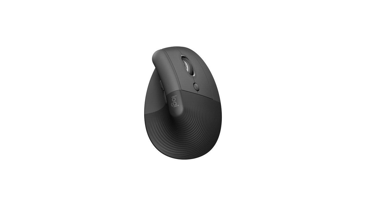 Logitech Lift Vertical Ergonomic Wireless Mouse, Graphite (910-006466)