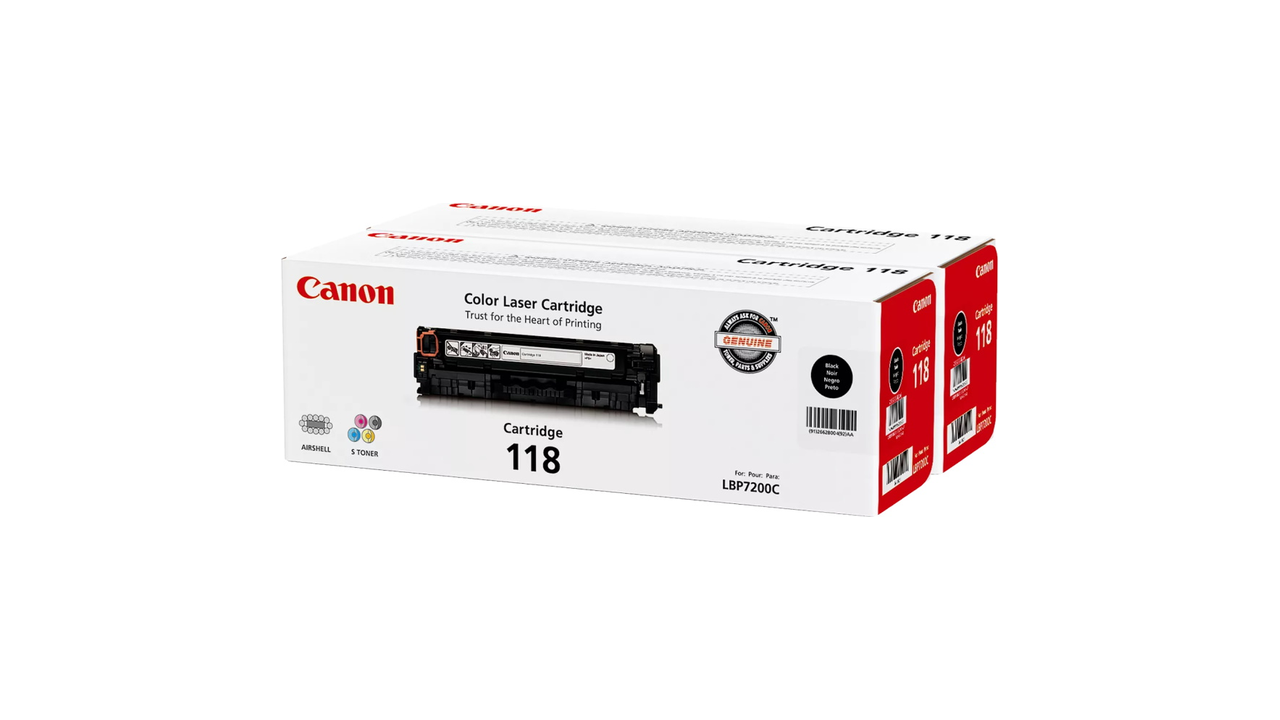 Canon 2662B004 / 2662B004AA (118) Black Toner Cartridge Twin Pack