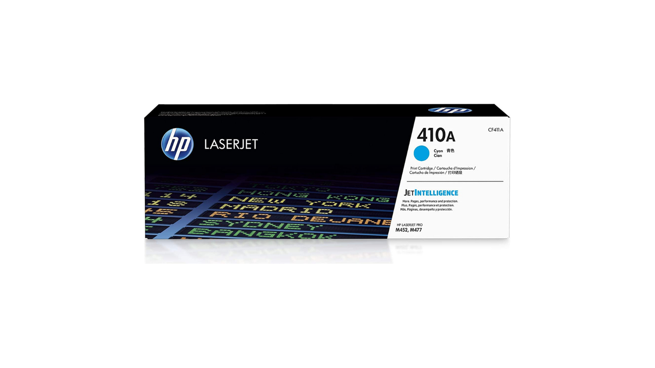 HP 410A Cyan LaserJet Toner Cartridge
(CF411A)