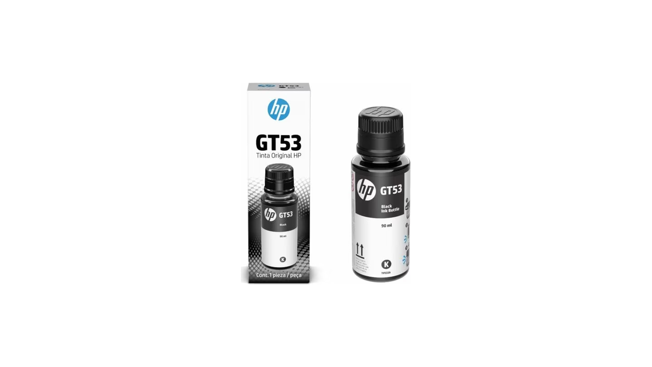 HP 1VV22AL (GT53) Black Ink Bottle, 90 ml